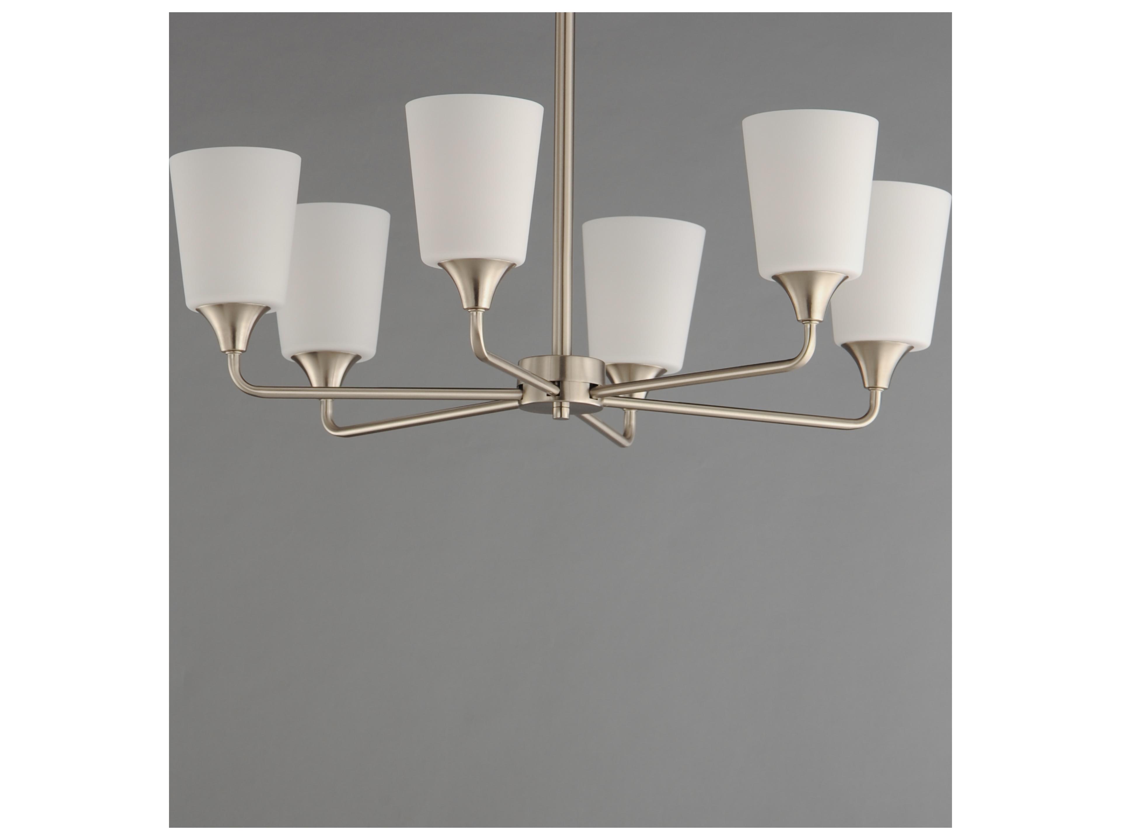 Maxim Lighting Hudson 6- Light Satin Nickel Chandelier
