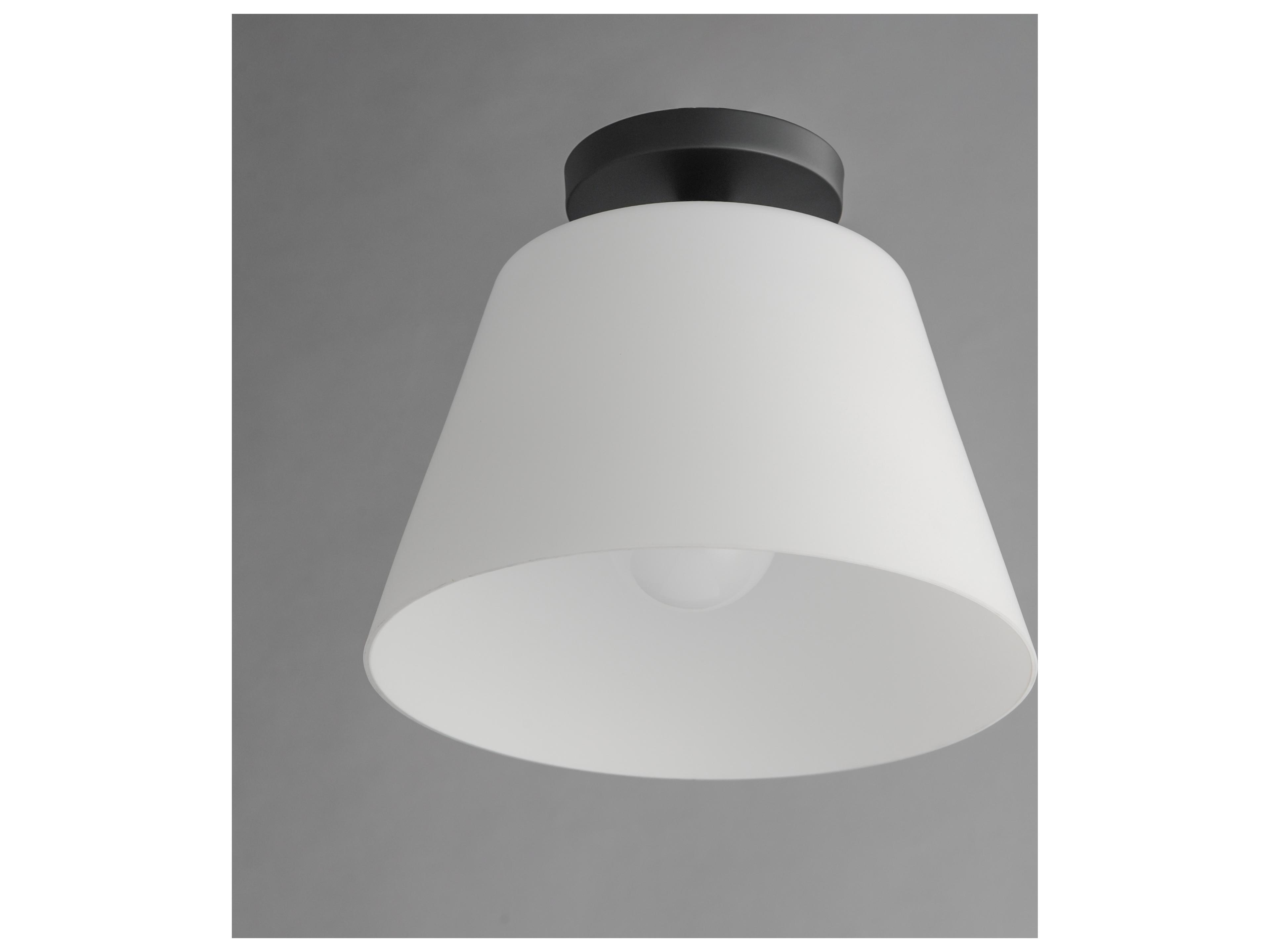 Maxim Lighting Hudson 1- Light Black Bell Semi Flush Mount