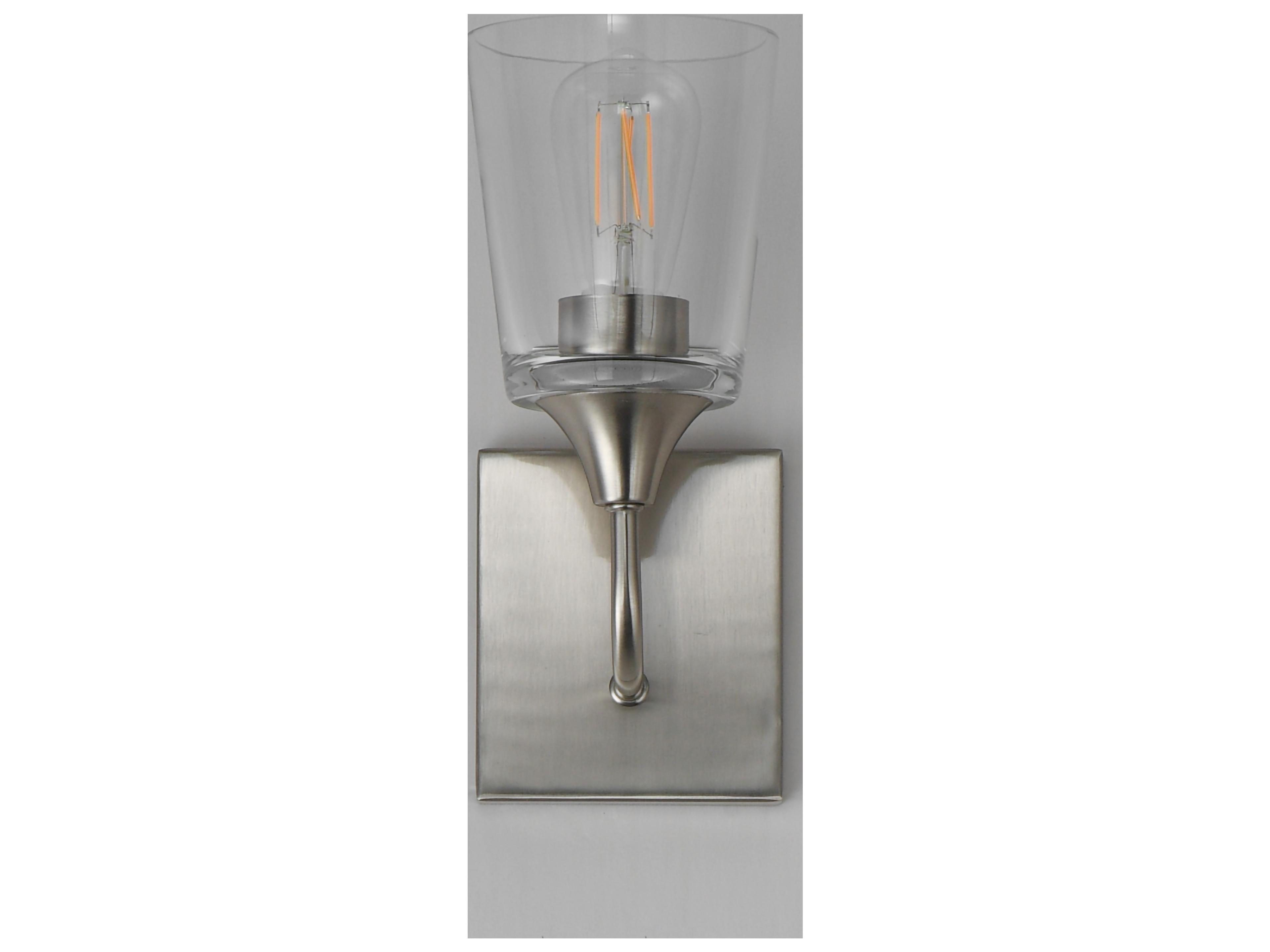 Maxim Lighting Hudson 1- Light Satin Nickel Wall Sconce