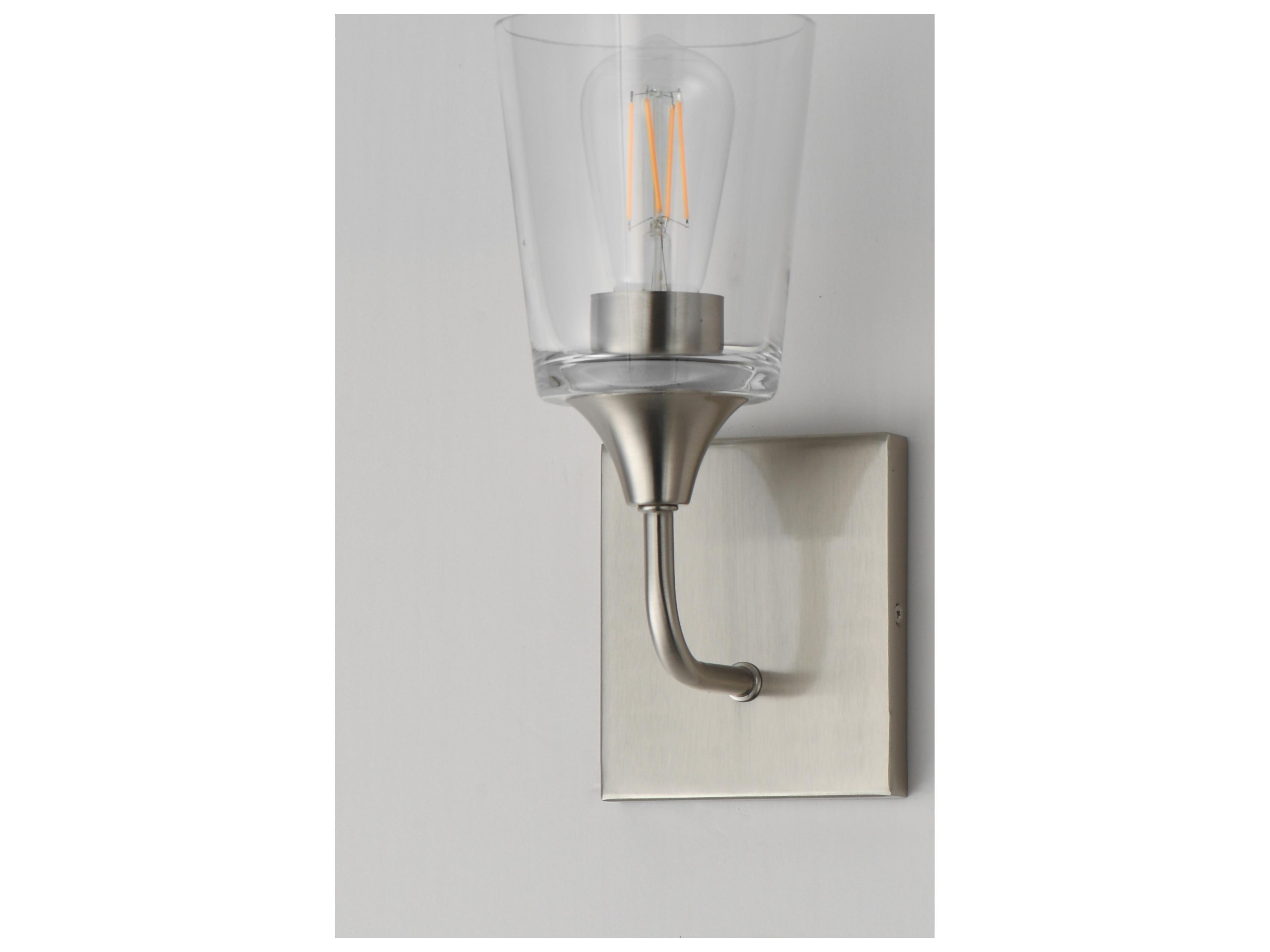 Maxim Lighting Hudson 1- Light Satin Nickel Wall Sconce