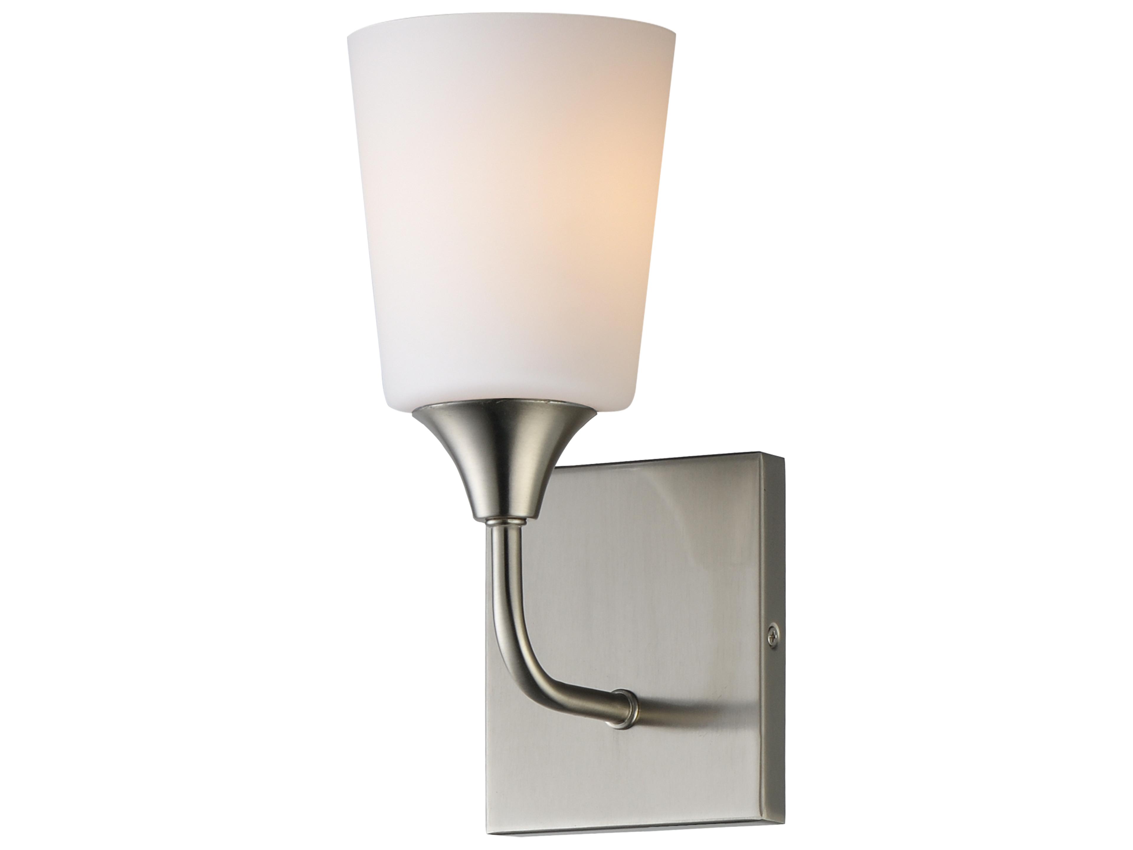 Hudson 1- Light Natural Aged Brass Nickel Wall Sconce