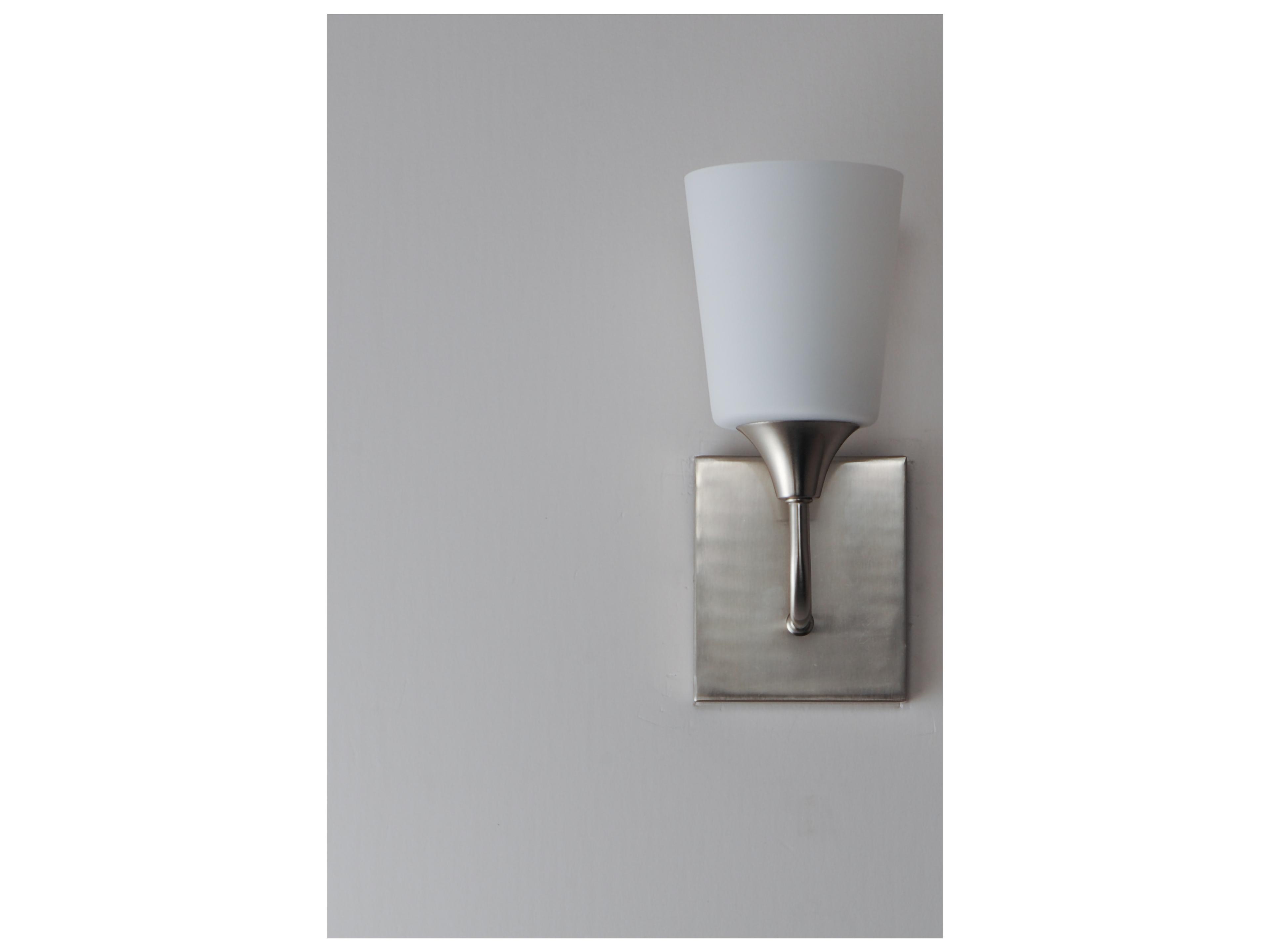 Maxim Lighting Hudson 1- Light Satin Nickel Brass Wall Sconce