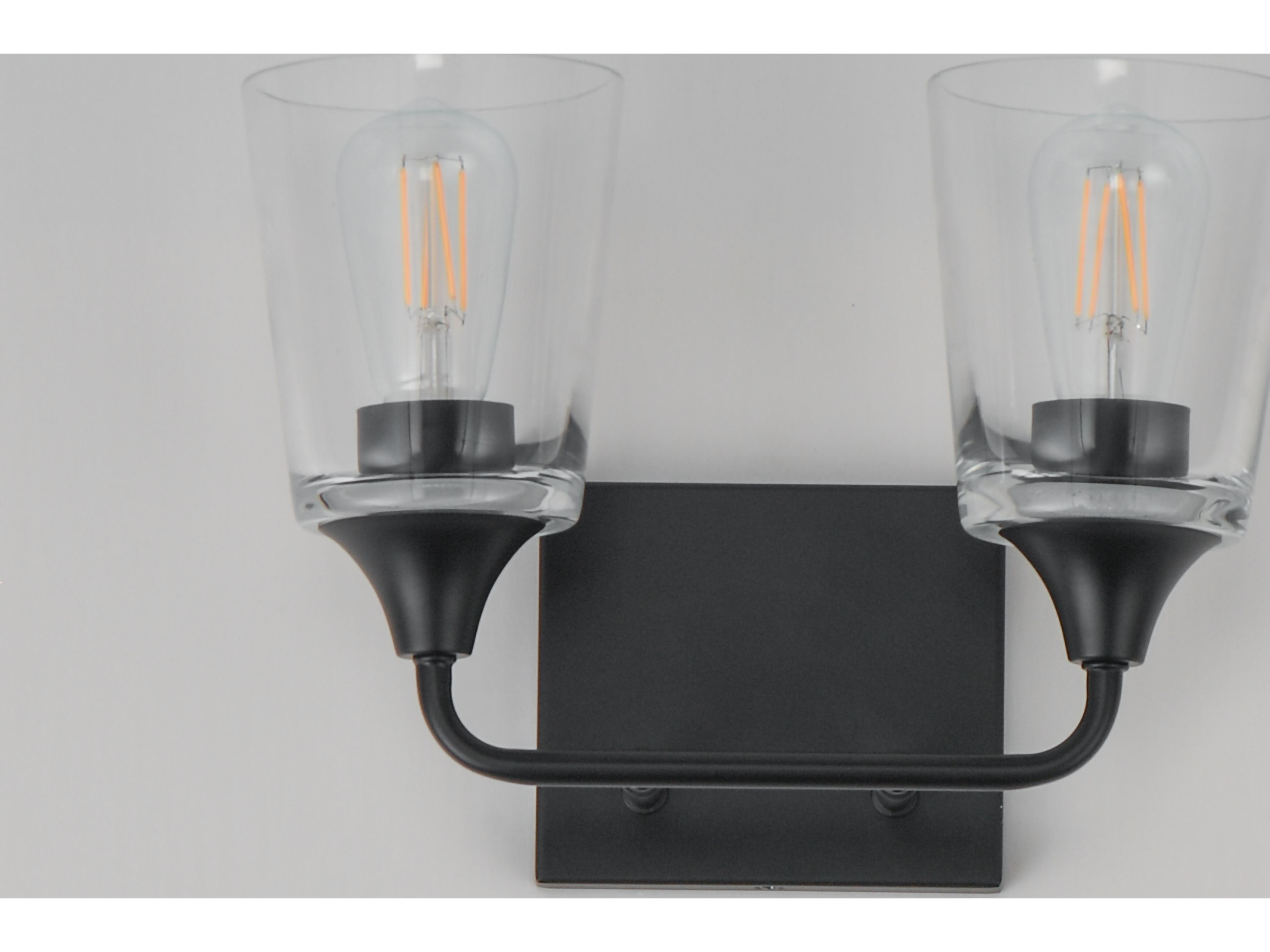 Maxim Lighting Hudson 2- Light Black Vanity