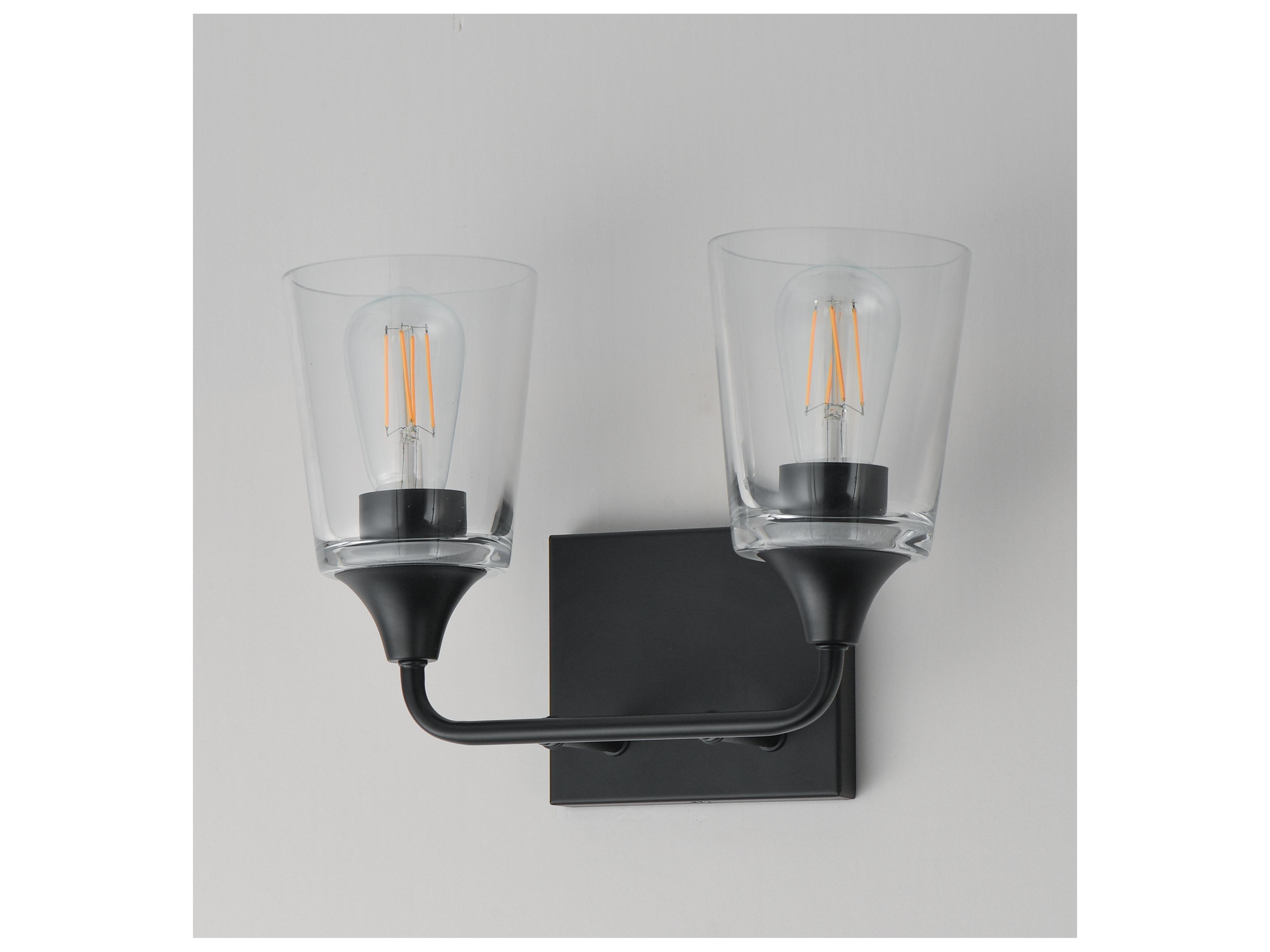 Maxim Lighting Hudson 2- Light Black Vanity