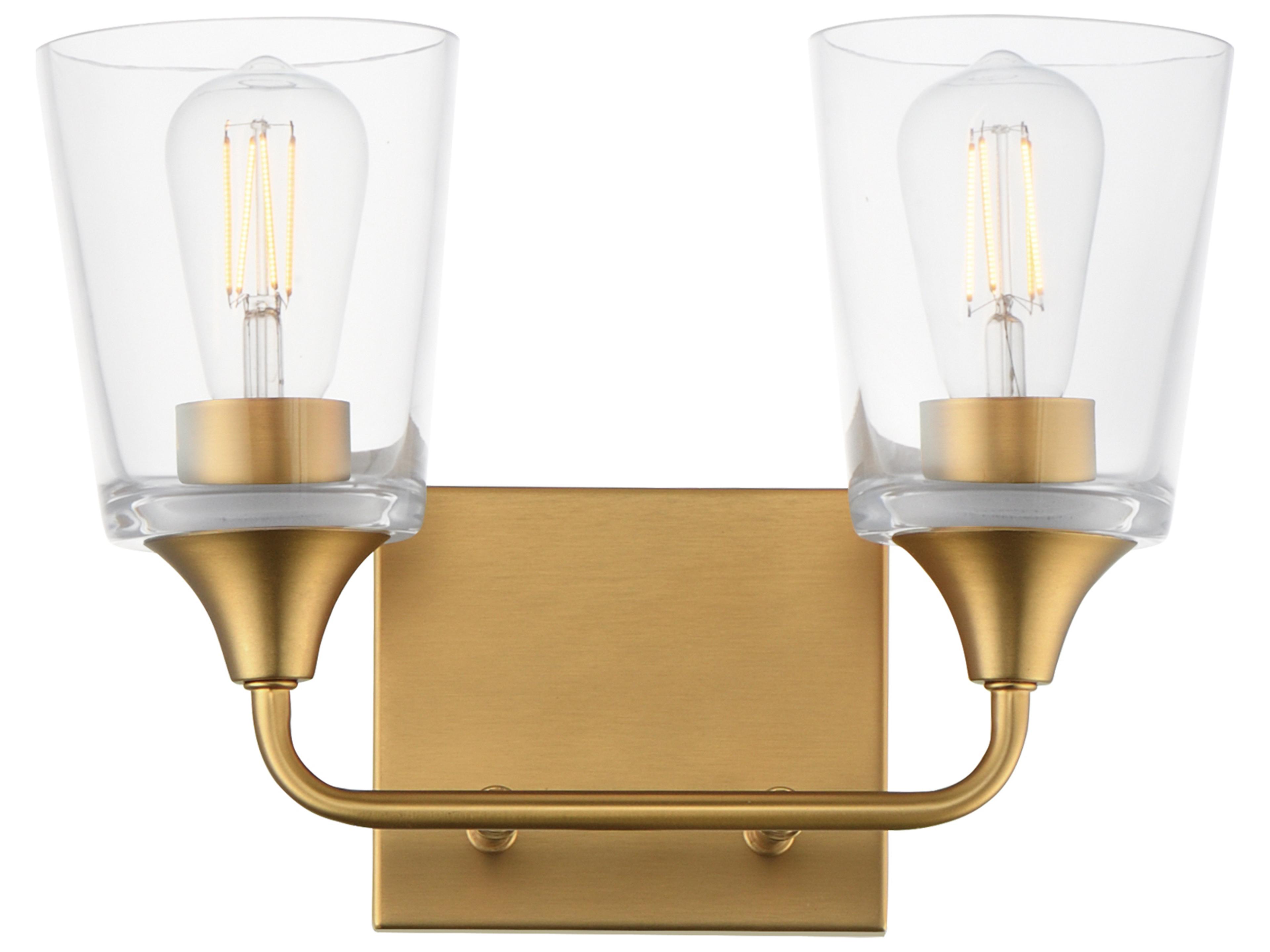 Hudson 2- Light Natural Aged Brass Vanity