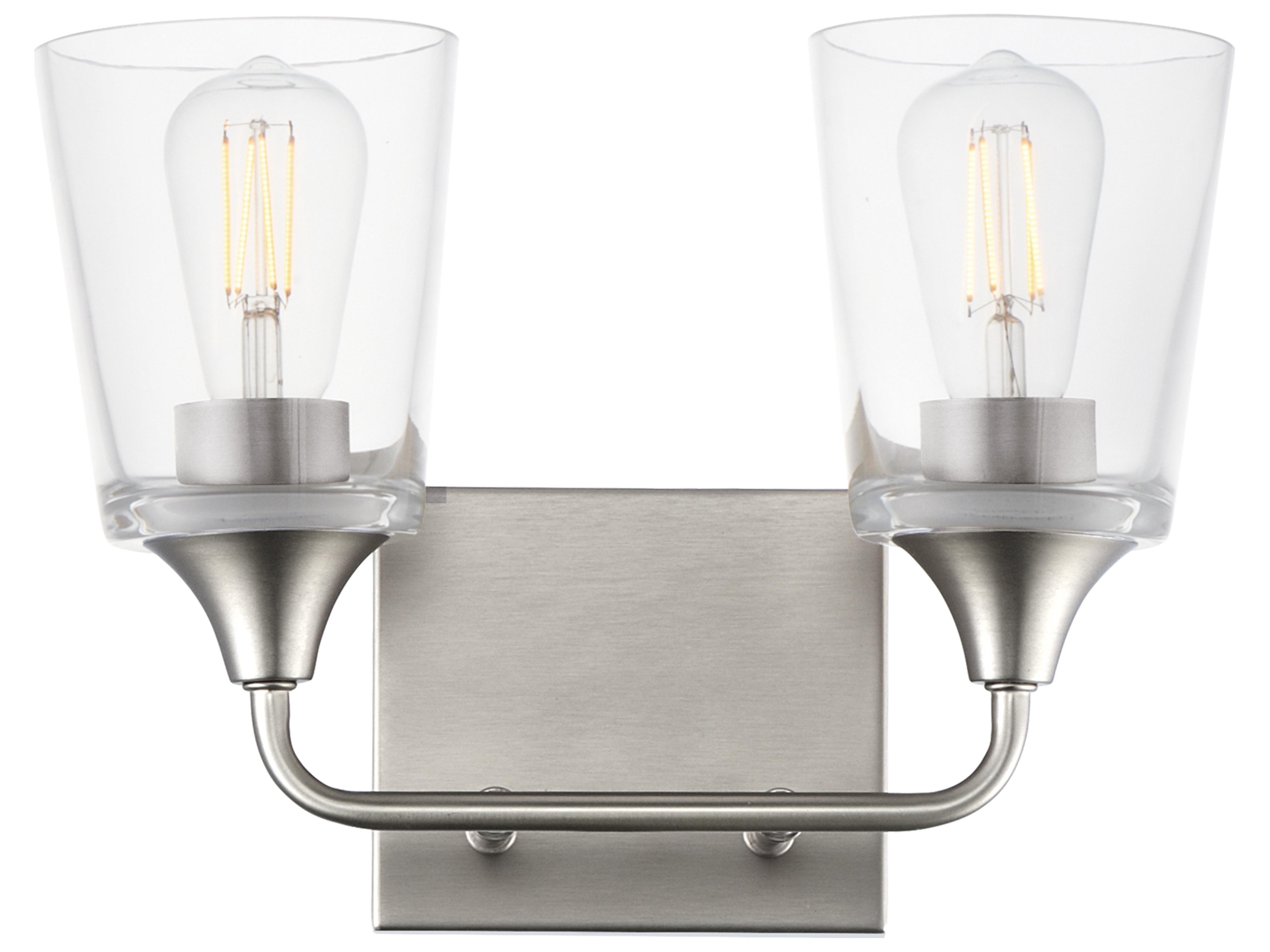 Hudson 2- Light Satin Nickel Vanity