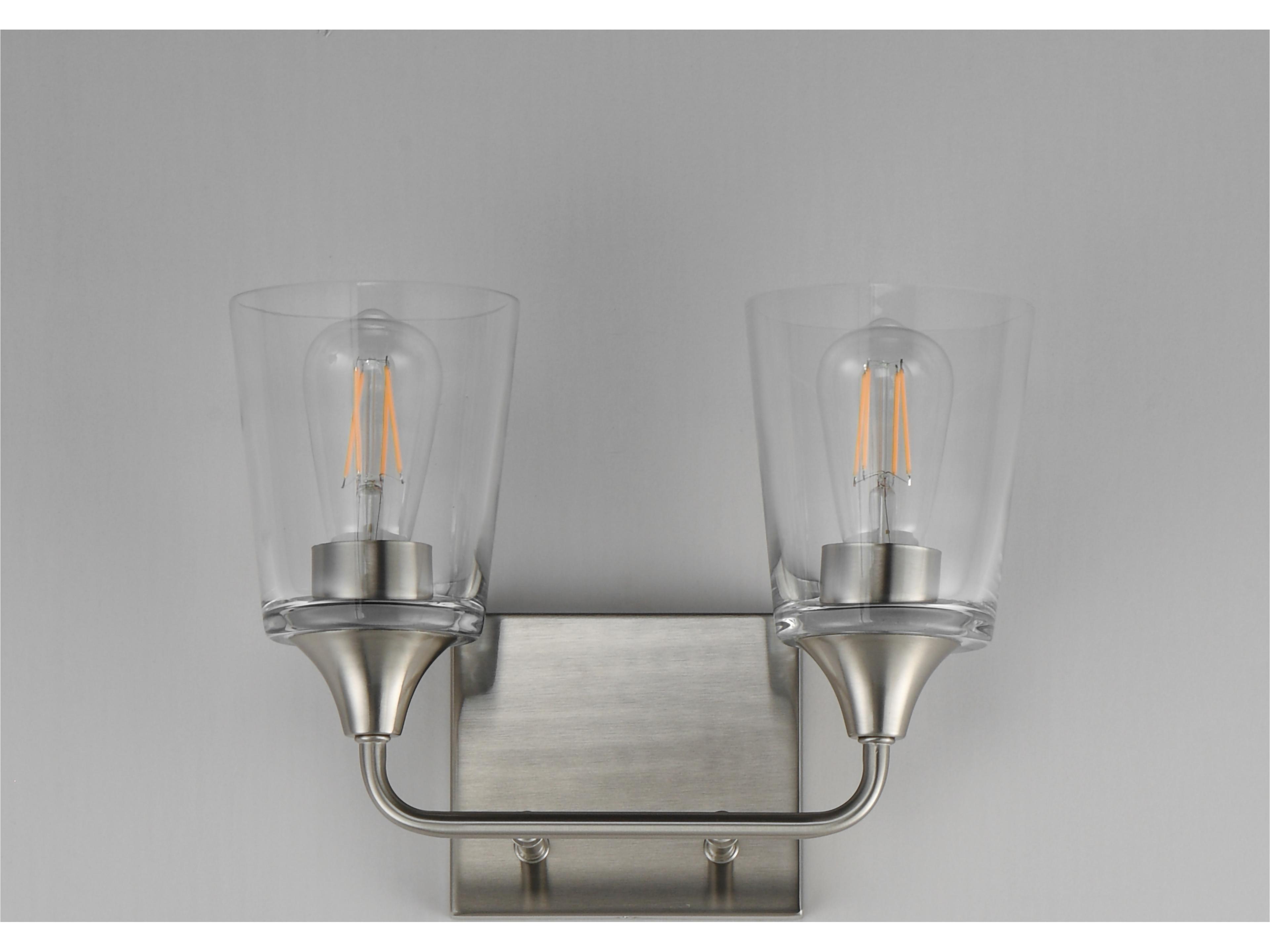 Maxim Lighting Hudson 2- Light Satin Nickel Vanity