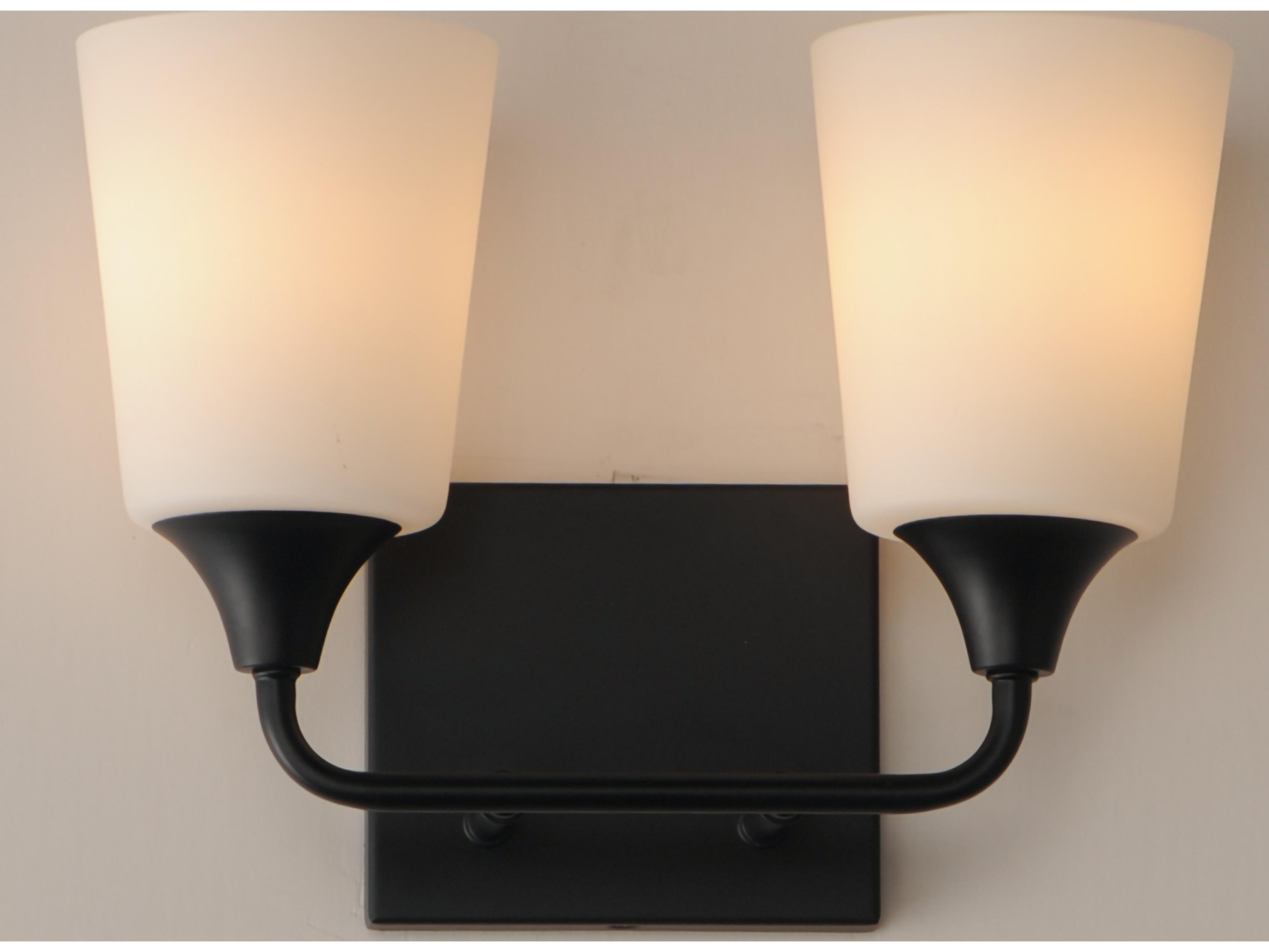 Maxim Lighting Hudson 2- Light Black Vanity