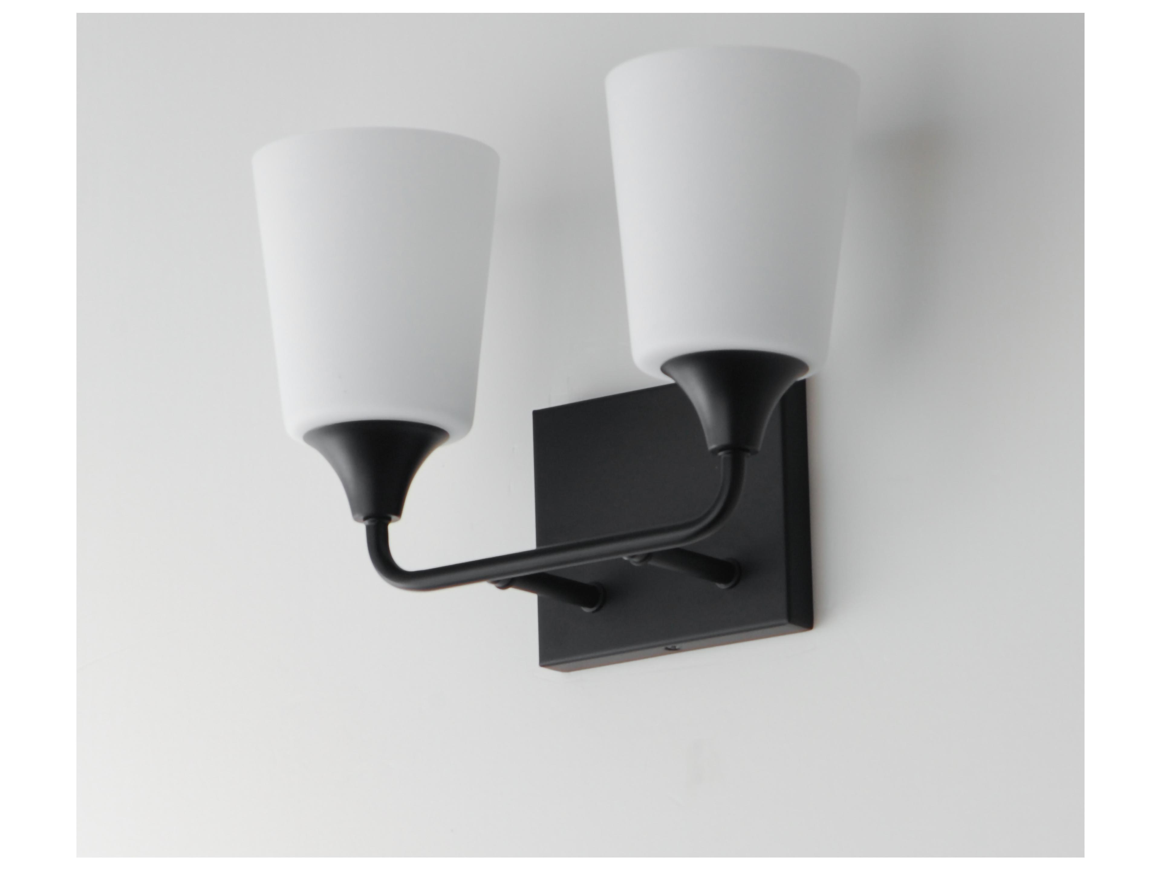 Maxim Lighting Hudson 2- Light Black Vanity