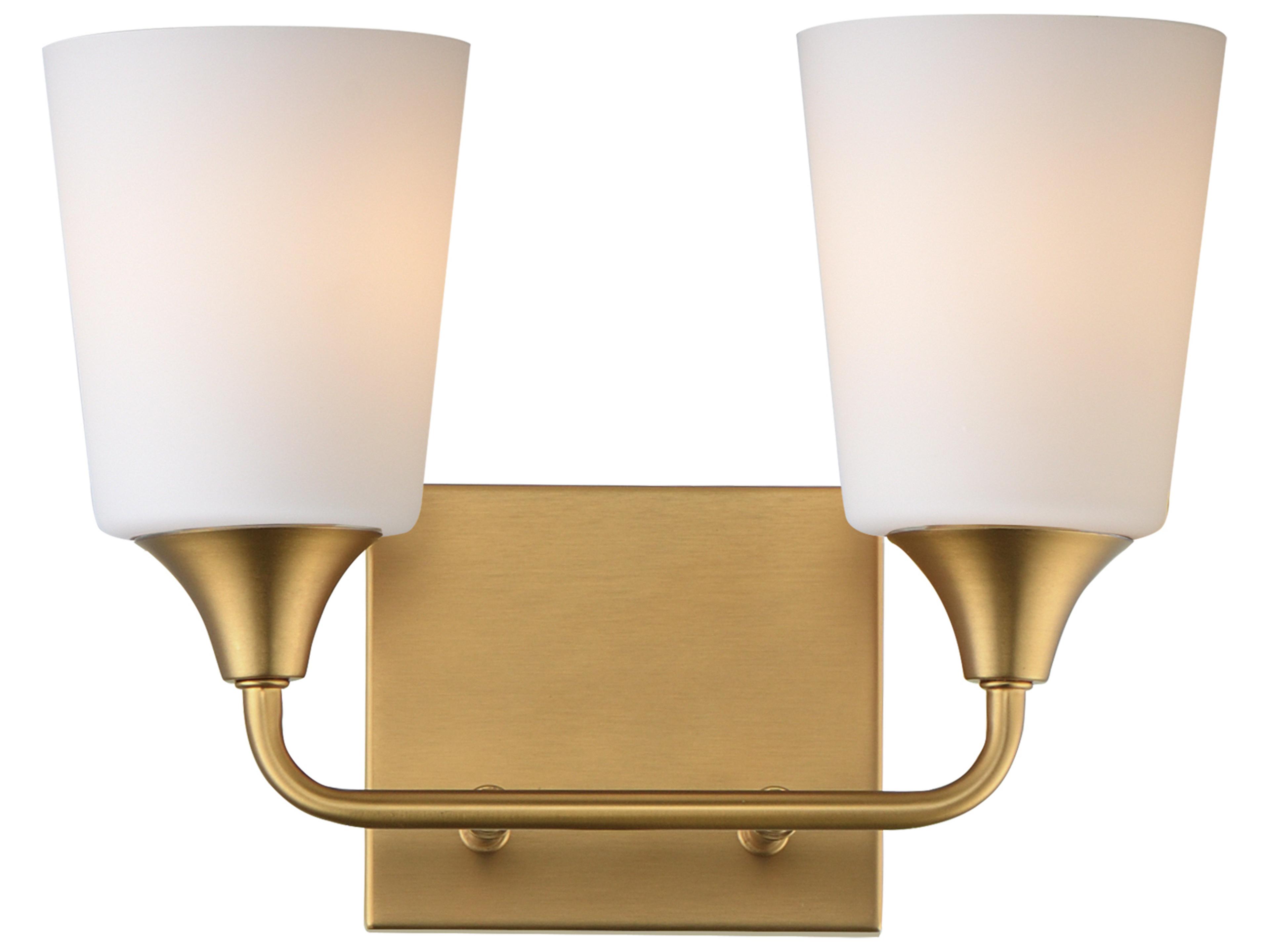 Hudson 2- Light Natural Aged Brass Vanity