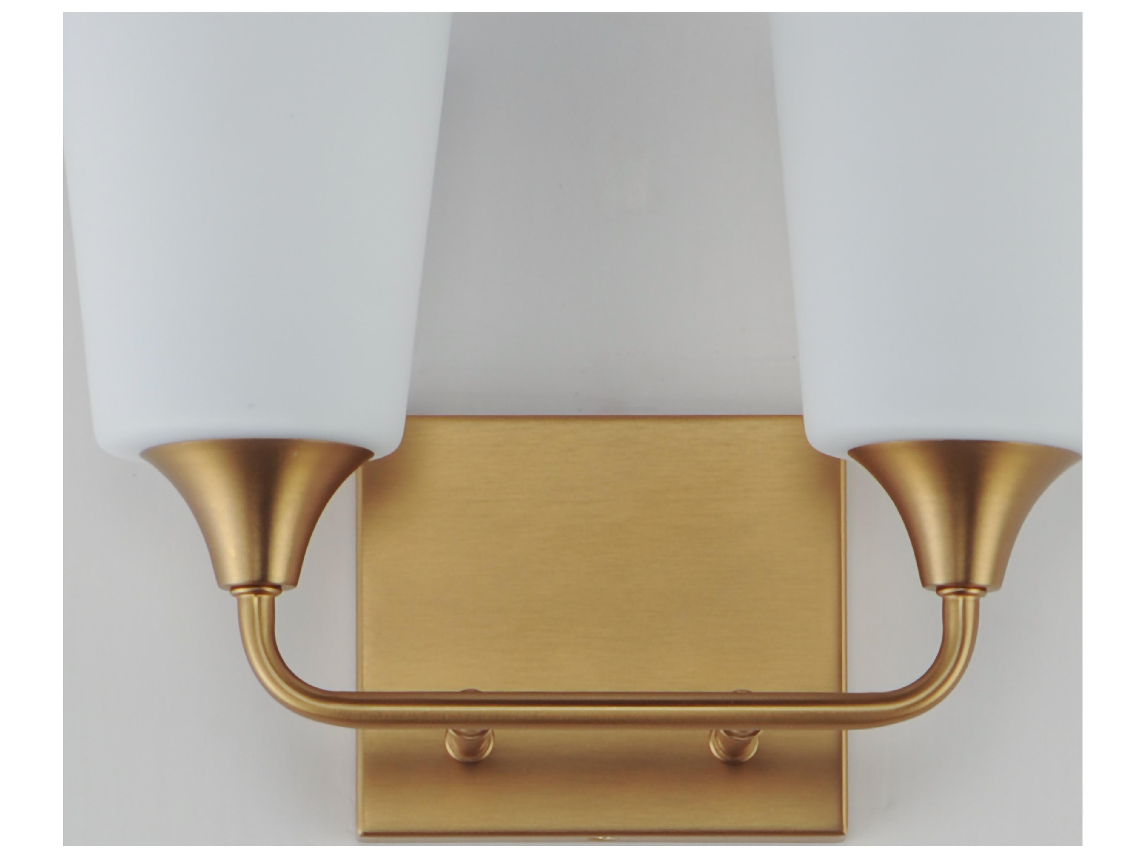 Maxim Lighting Hudson 2- Light Natural Aged Brass Vanity
