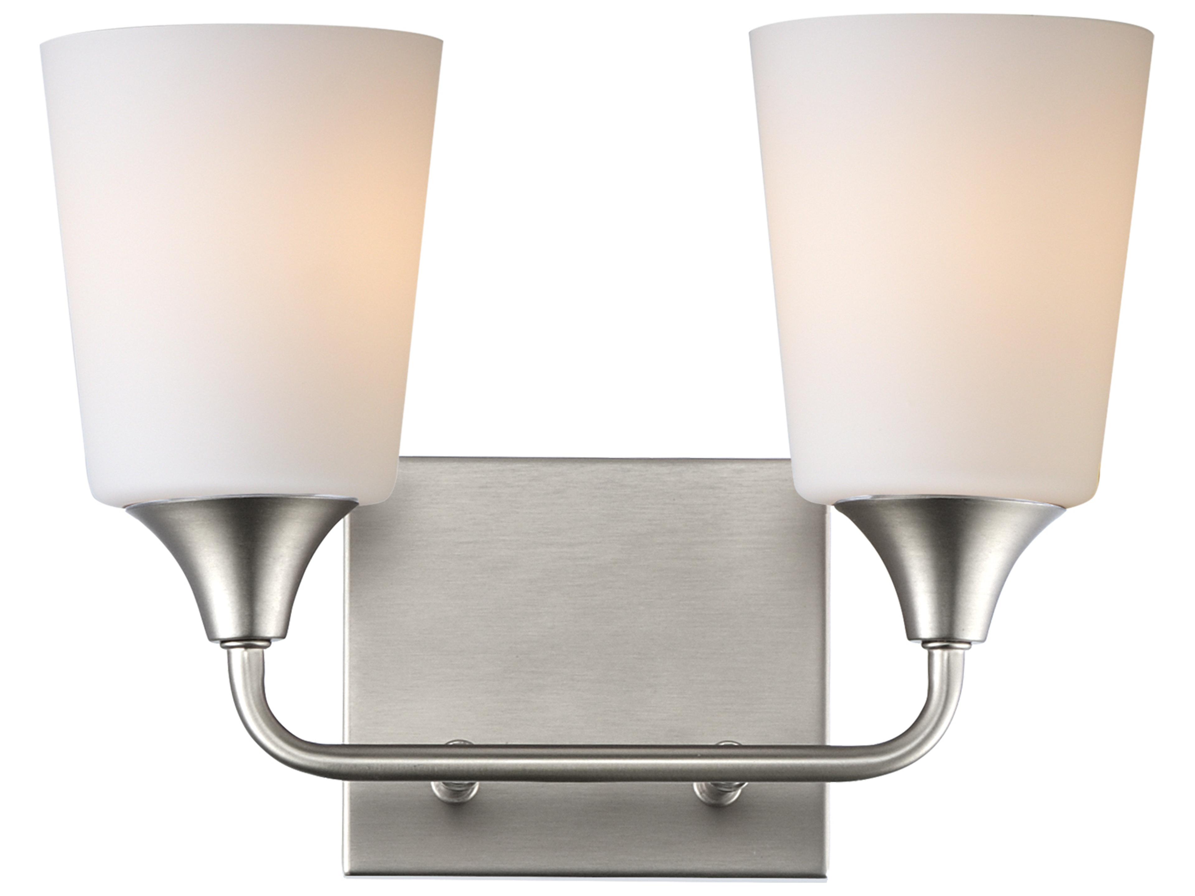 Hudson 2- Light Satin Nickel Vanity