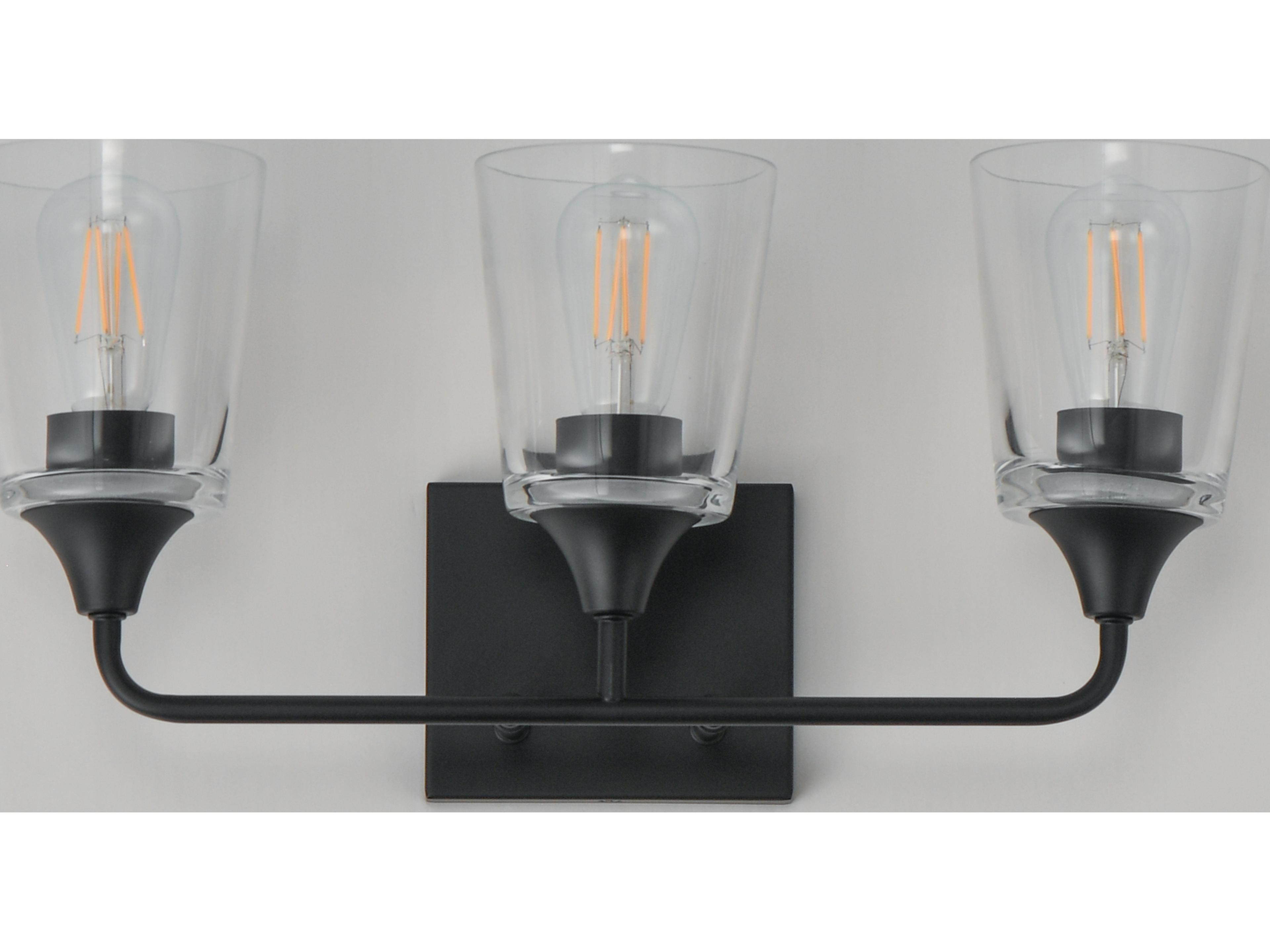 Maxim Lighting Hudson 3- Light Black Vanity