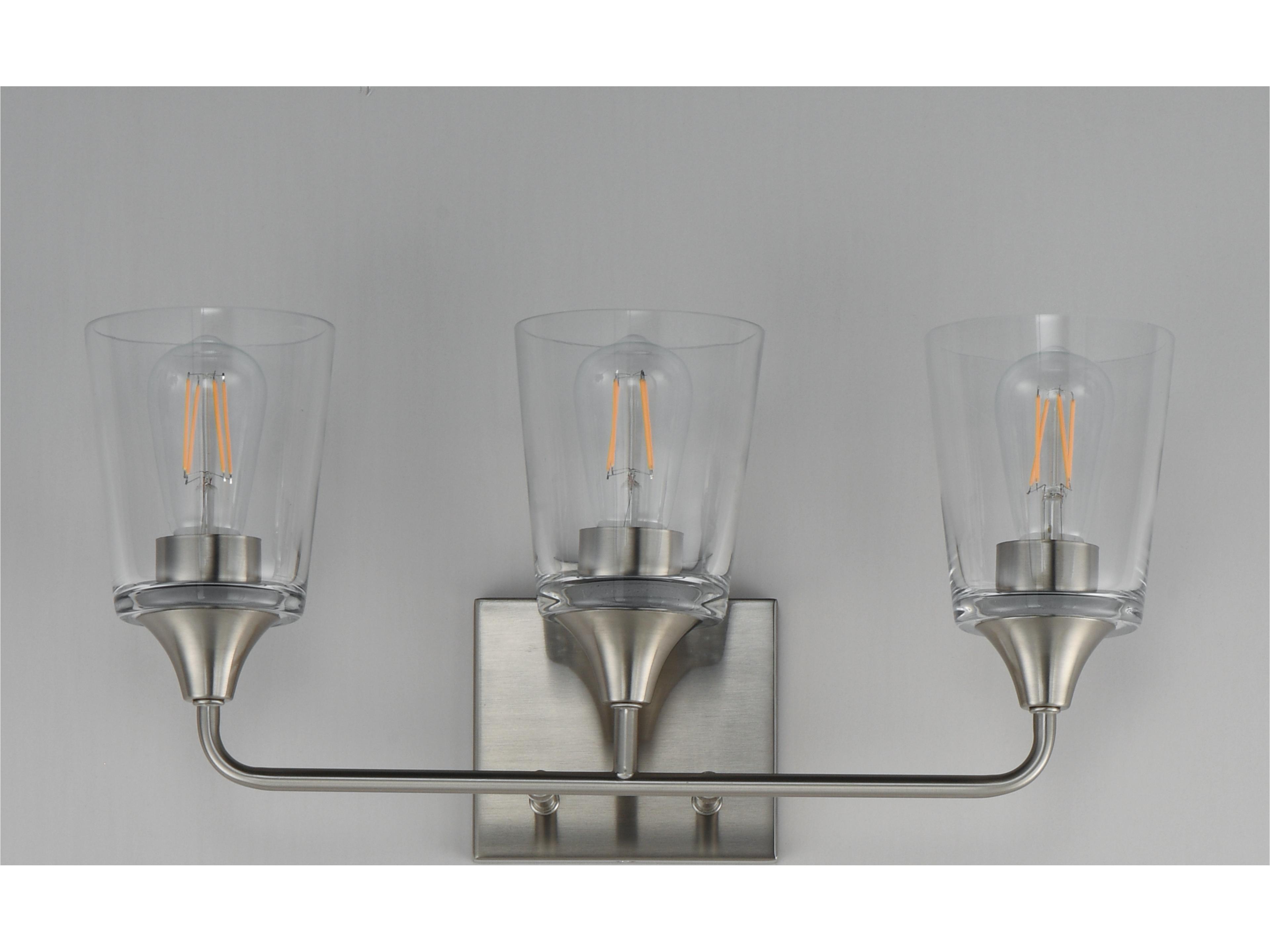 Maxim Lighting Hudson 3- Light Satin Nickel Vanity