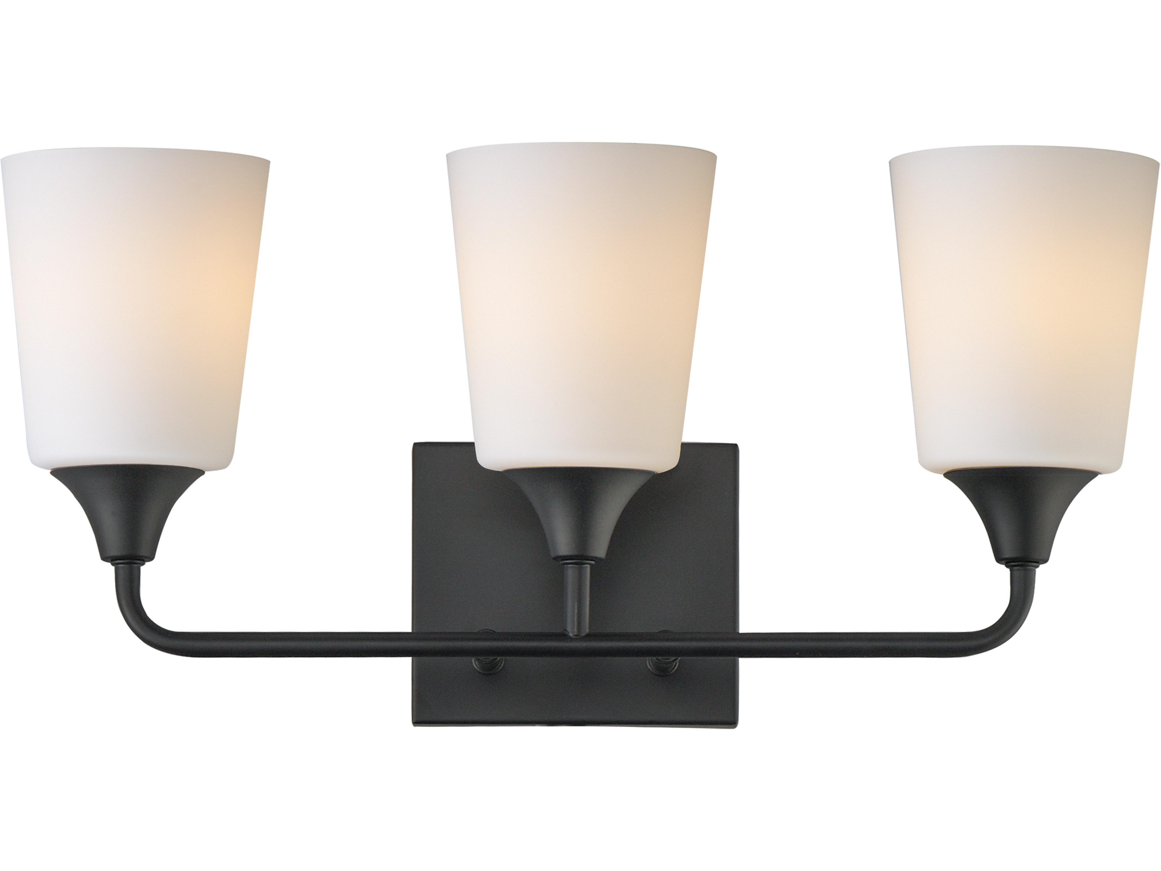 Hudson 3- Light Black Vanity
