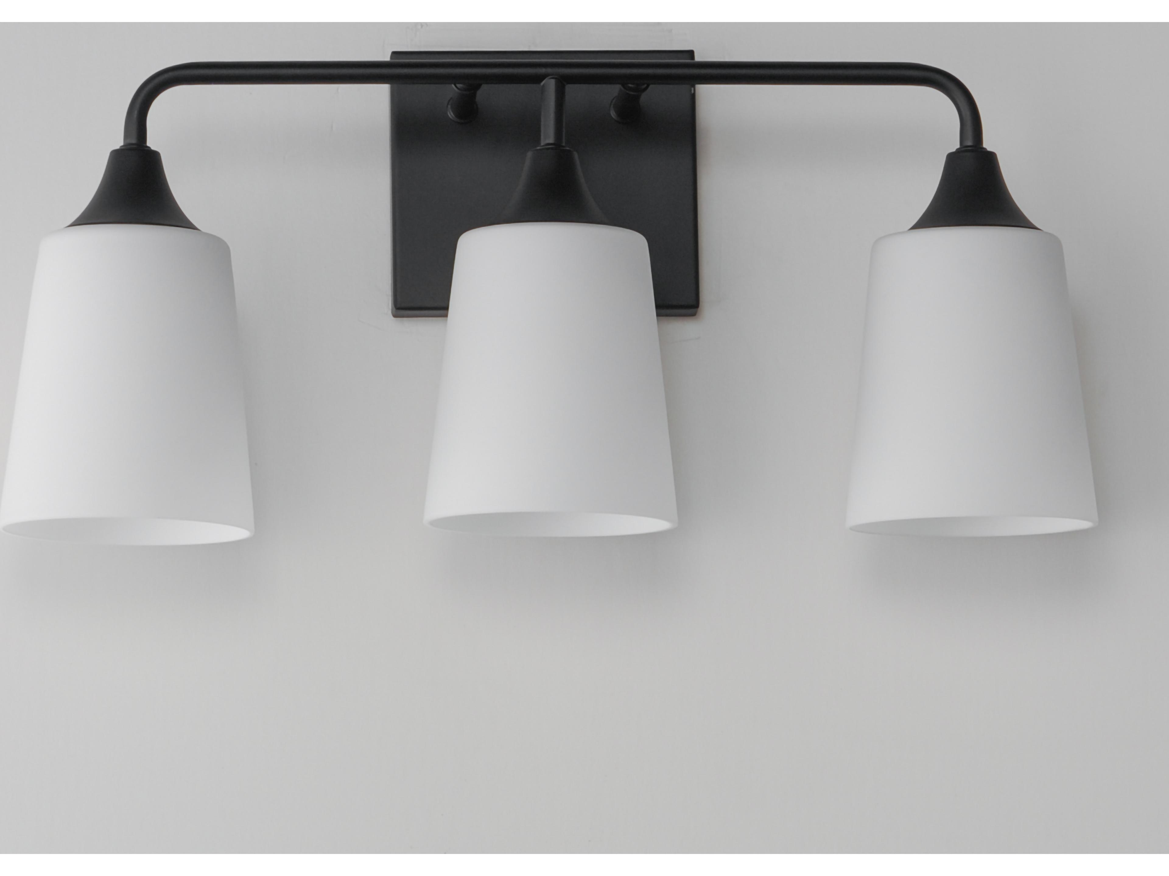 Maxim Lighting Hudson 3- Light Black Vanity