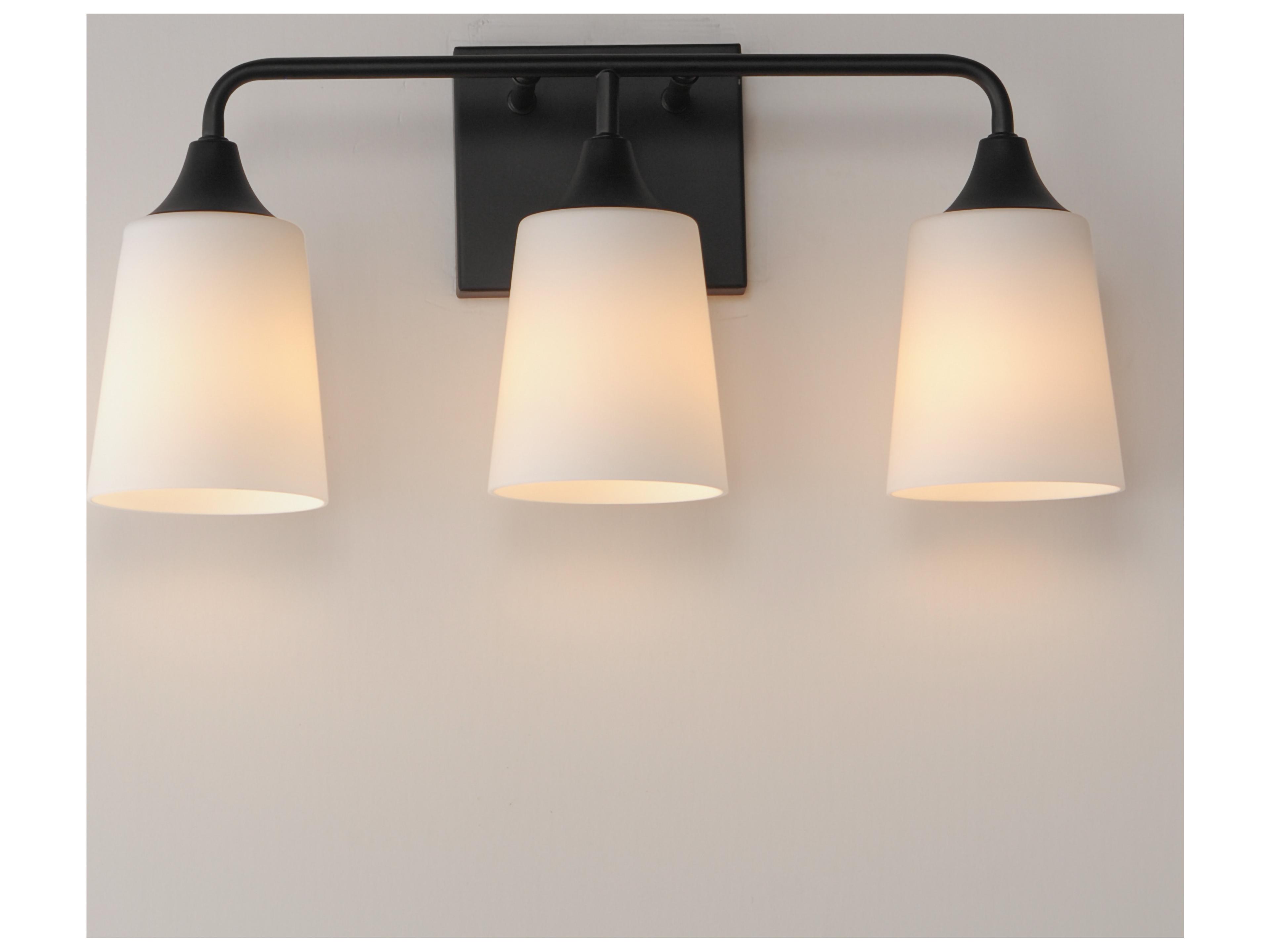 Maxim Lighting Hudson 3- Light Black Vanity