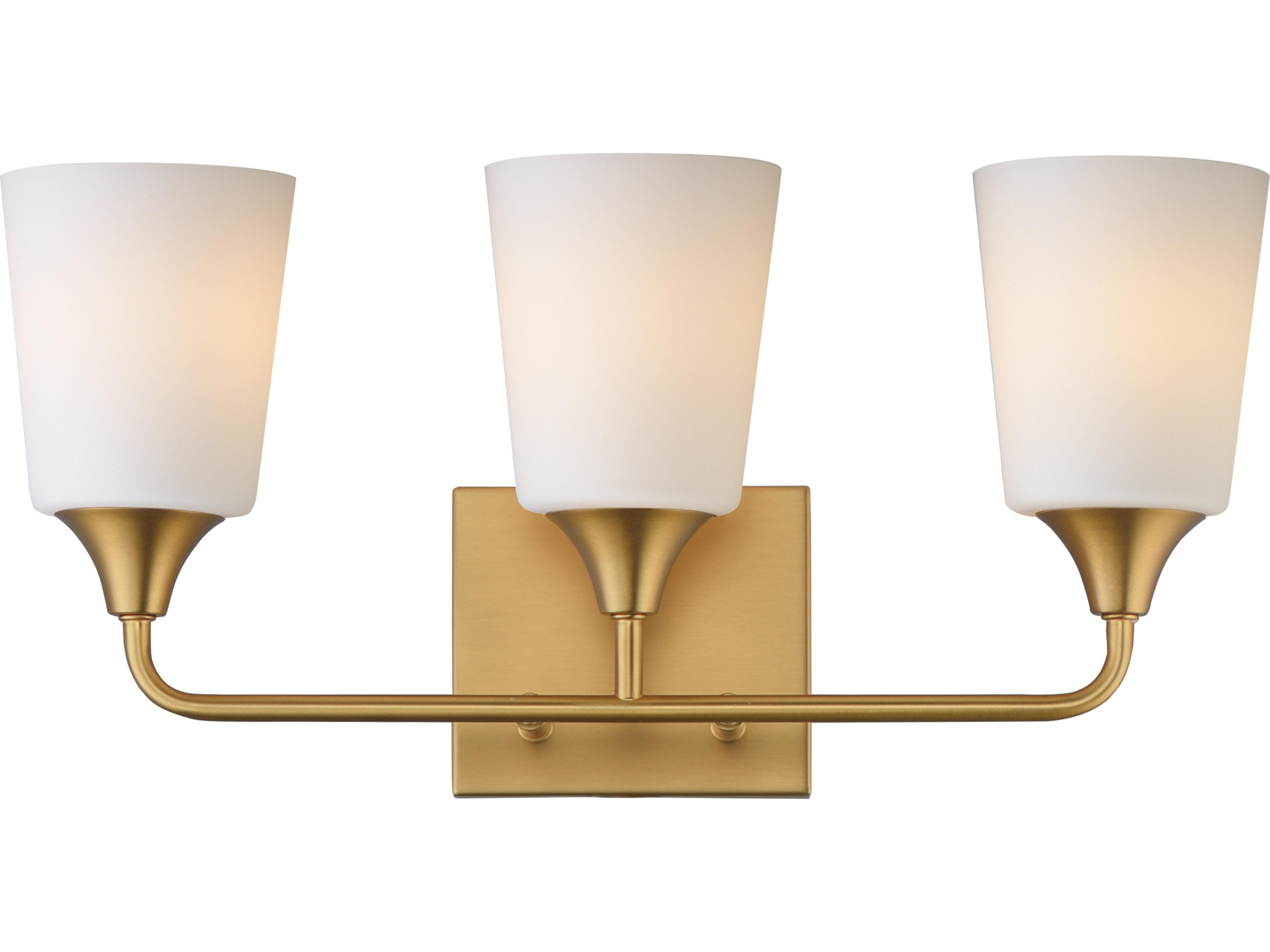 Hudson 3- Light Natural Aged Brass Vanity