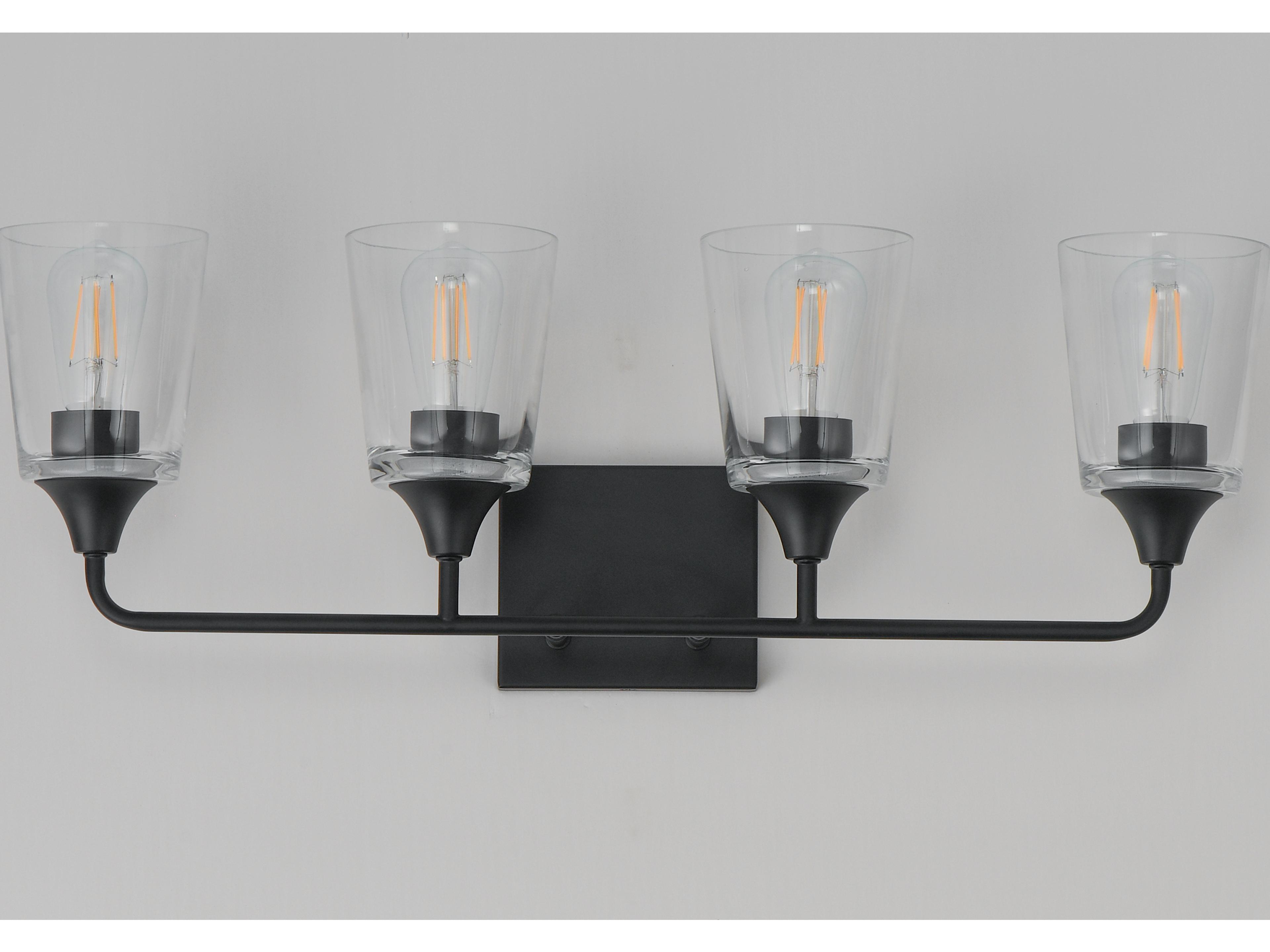 Maxim Lighting Hudson 4- Light Black Vanity