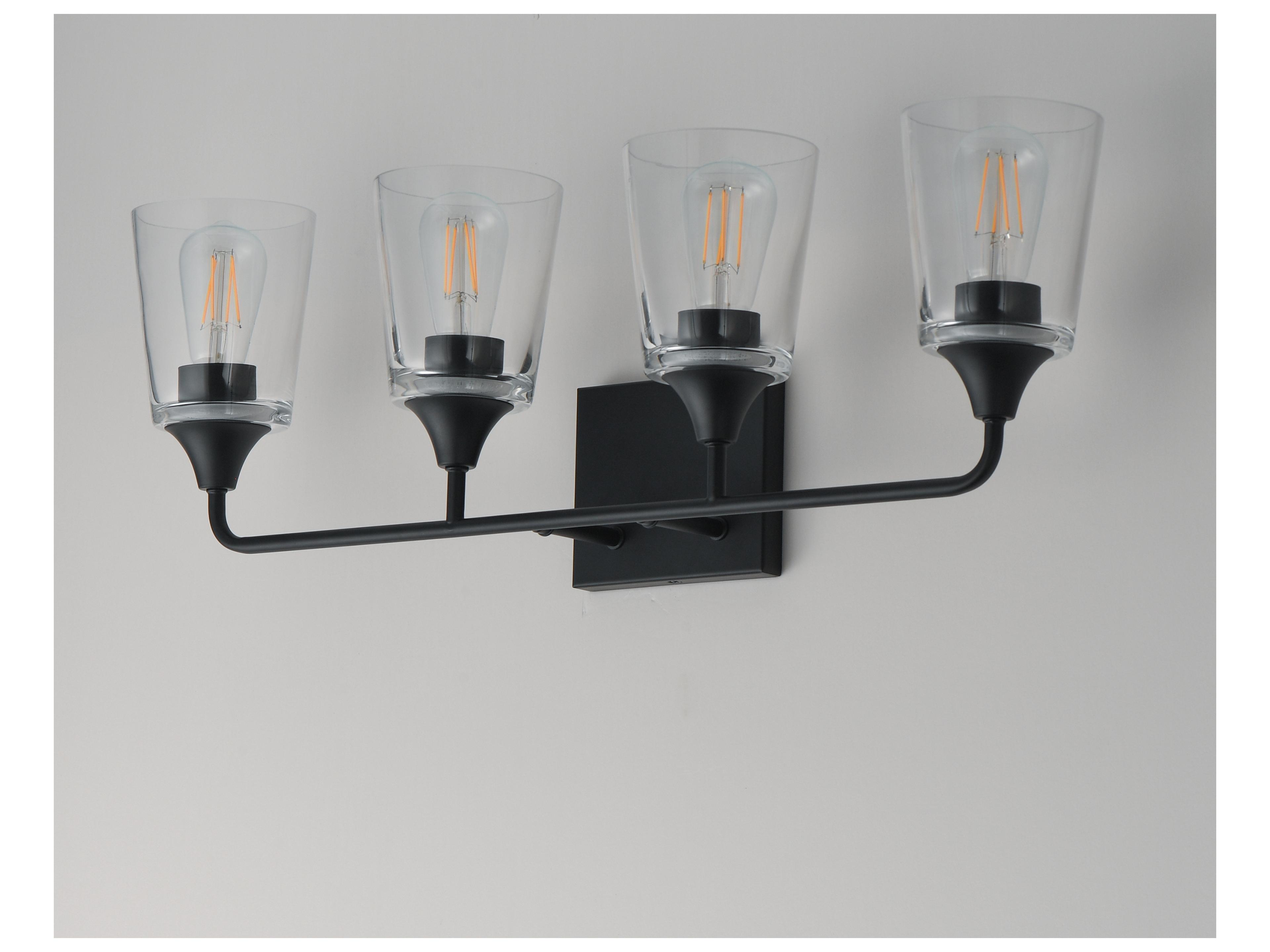 Maxim Lighting Hudson 4- Light Black Vanity