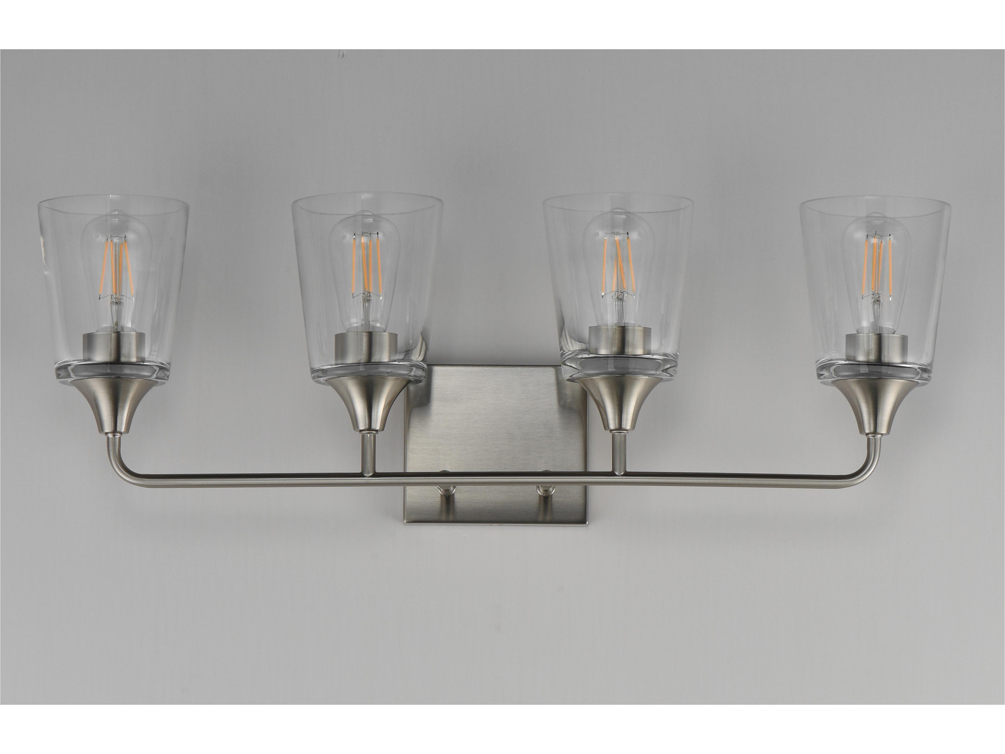 Maxim Lighting Hudson 4- Light Satin Nickel Vanity