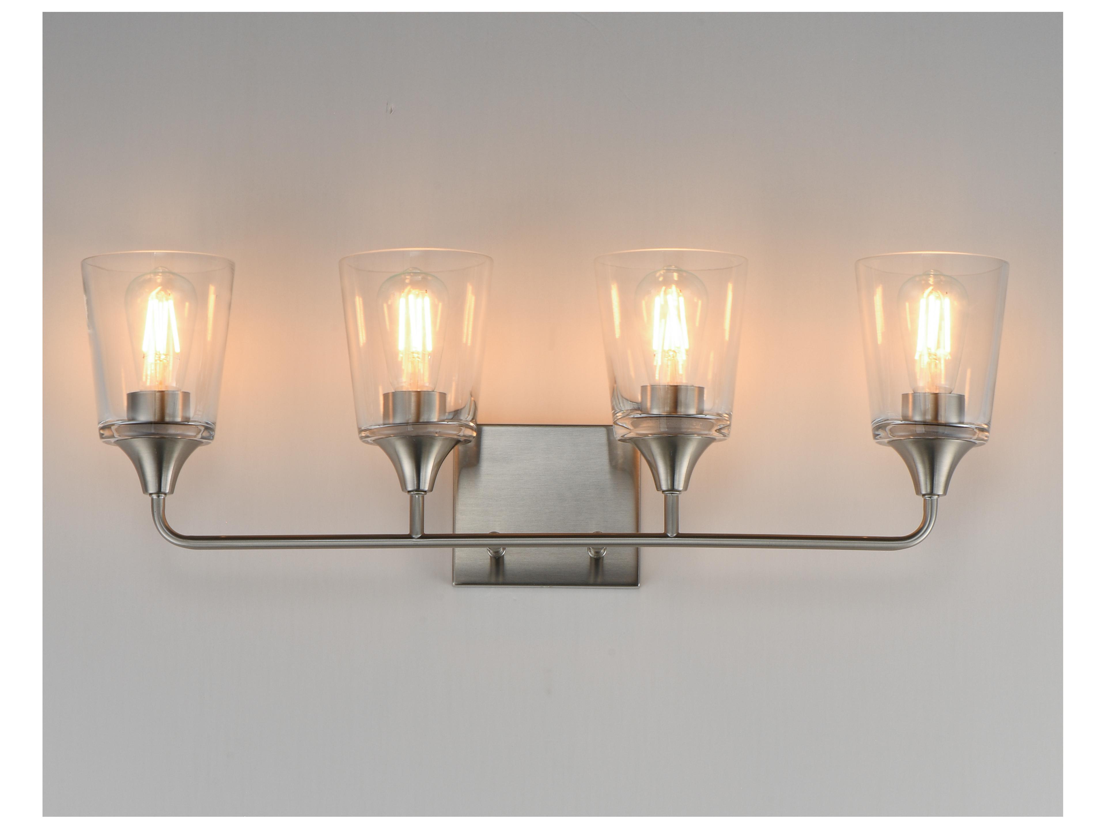 Maxim Lighting Hudson 4- Light Satin Nickel Vanity