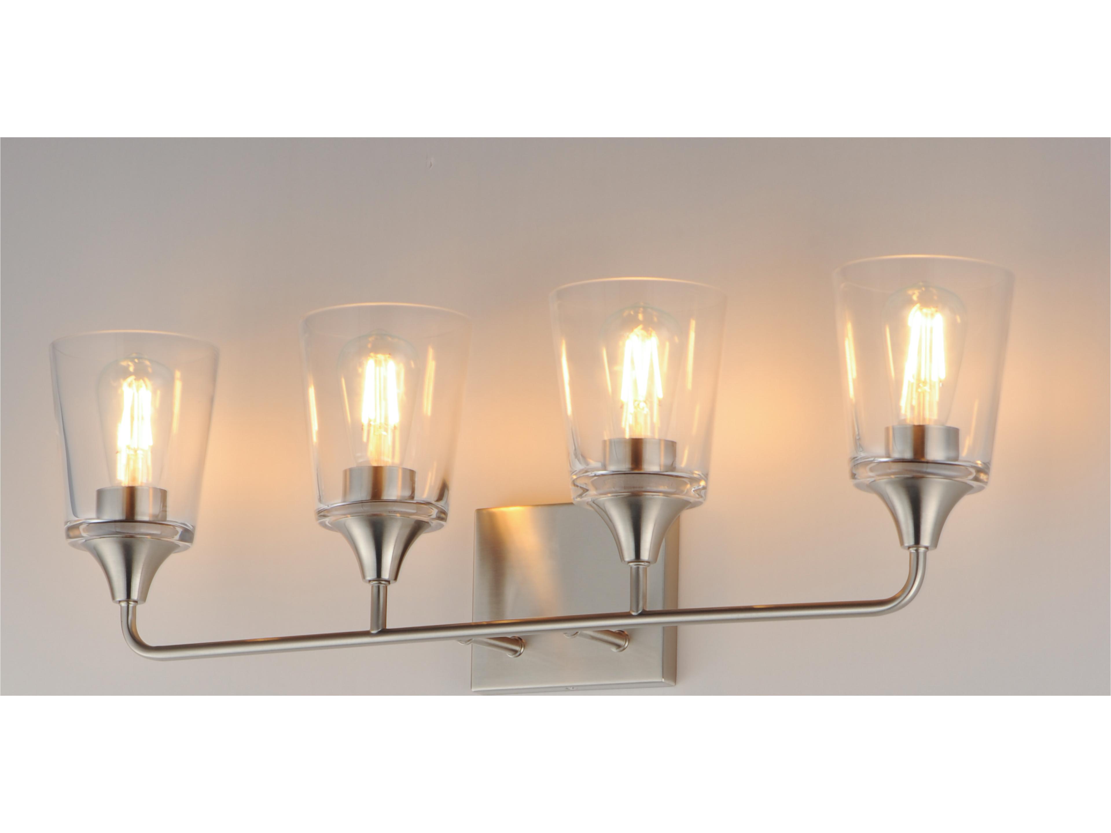 Maxim Lighting Hudson 4- Light Satin Nickel Vanity