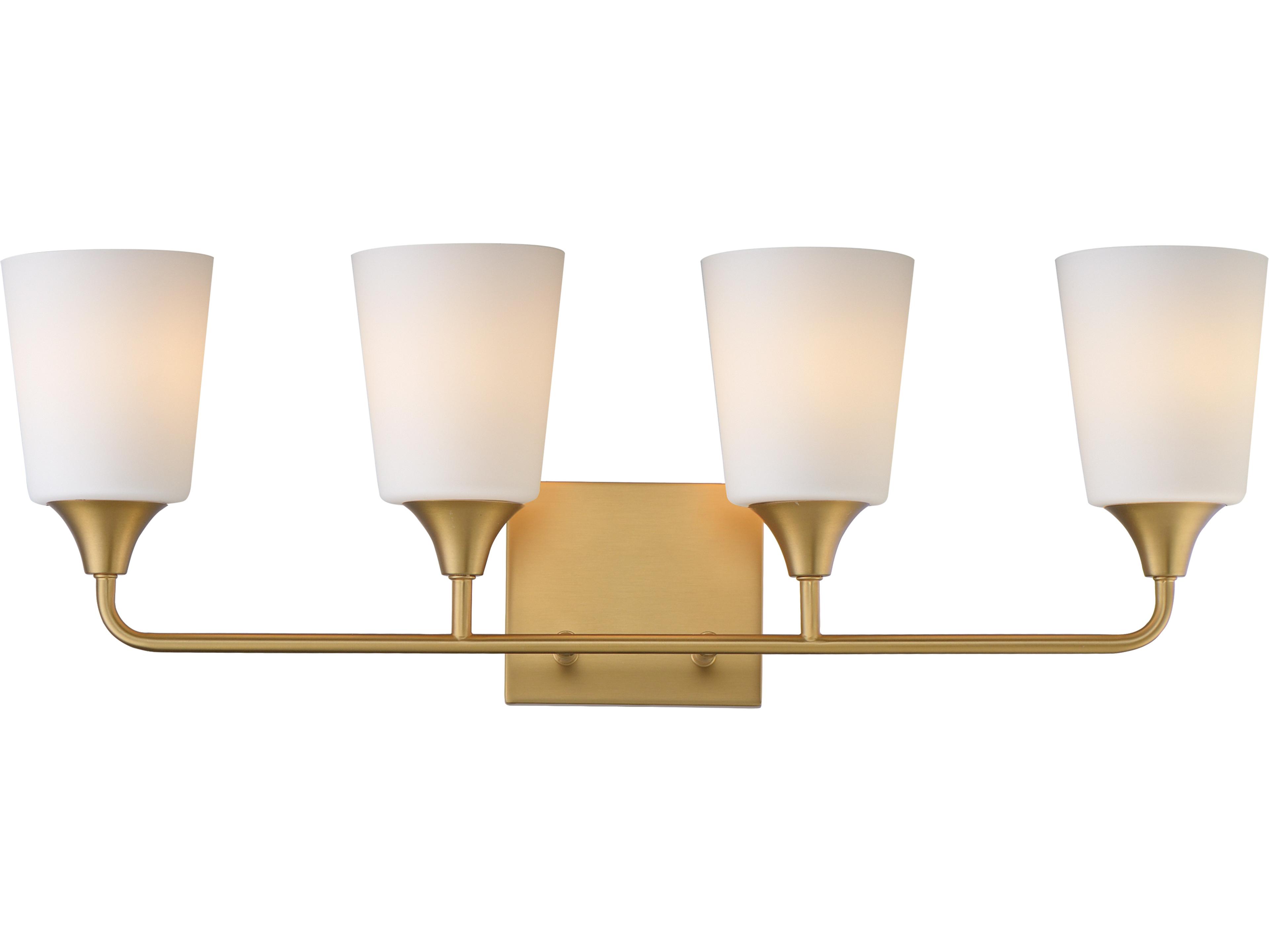 Hudson 4- Light Natural Aged Brass Vanity