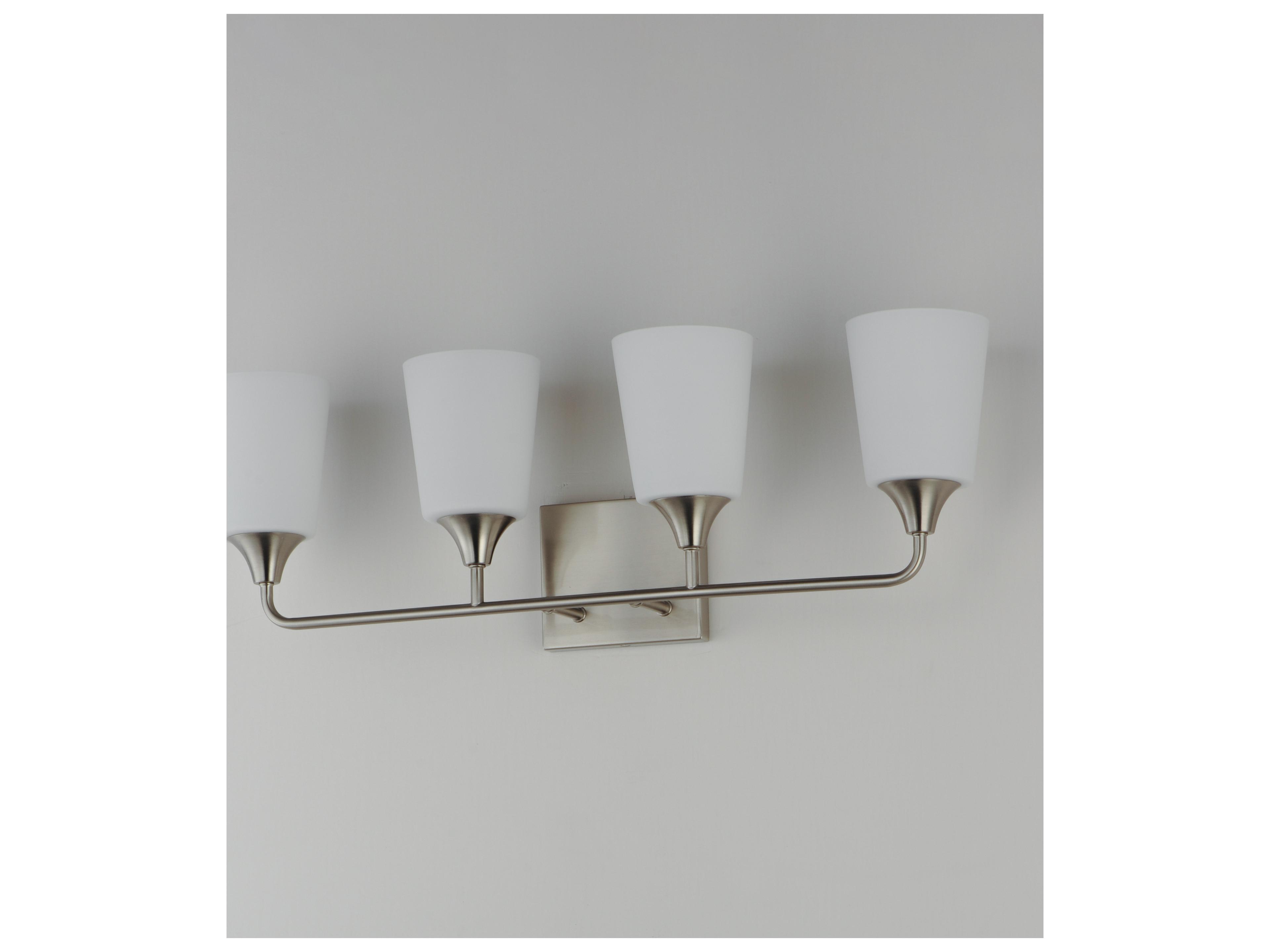 Maxim Lighting Hudson 4- Light Satin Nickel Vanity