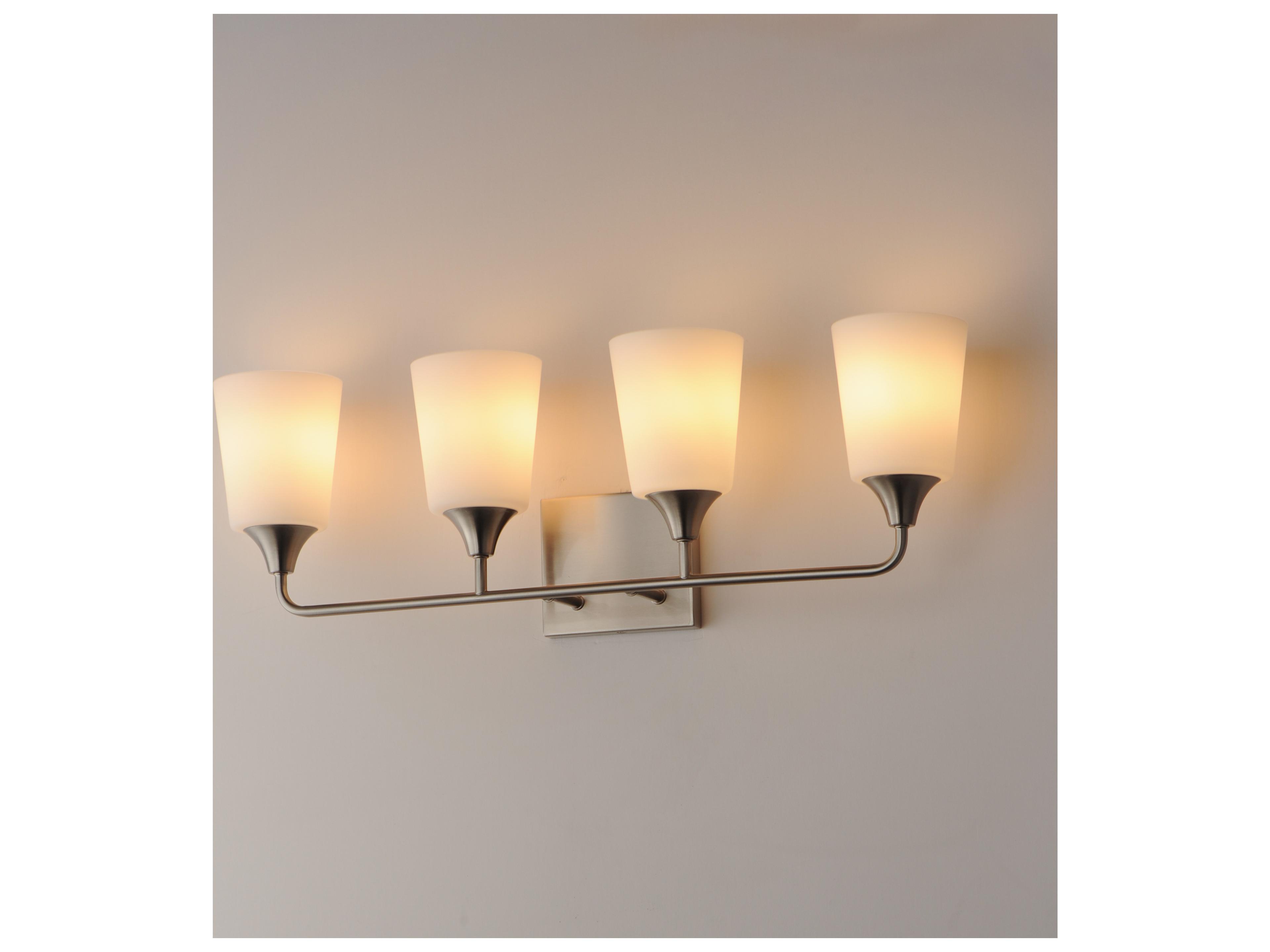 Maxim Lighting Hudson 4- Light Satin Nickel Vanity