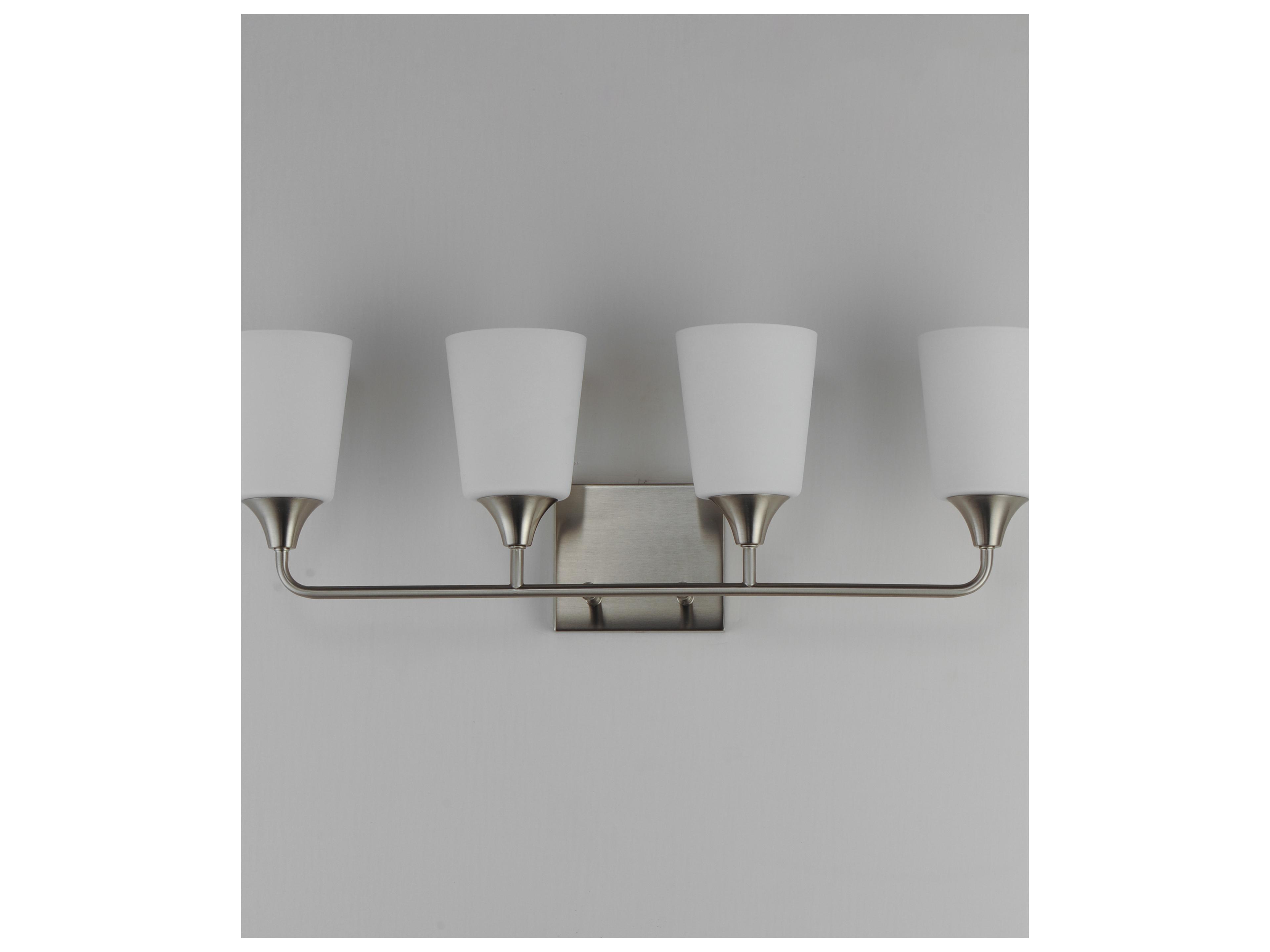 Maxim Lighting Hudson 4- Light Satin Nickel Vanity