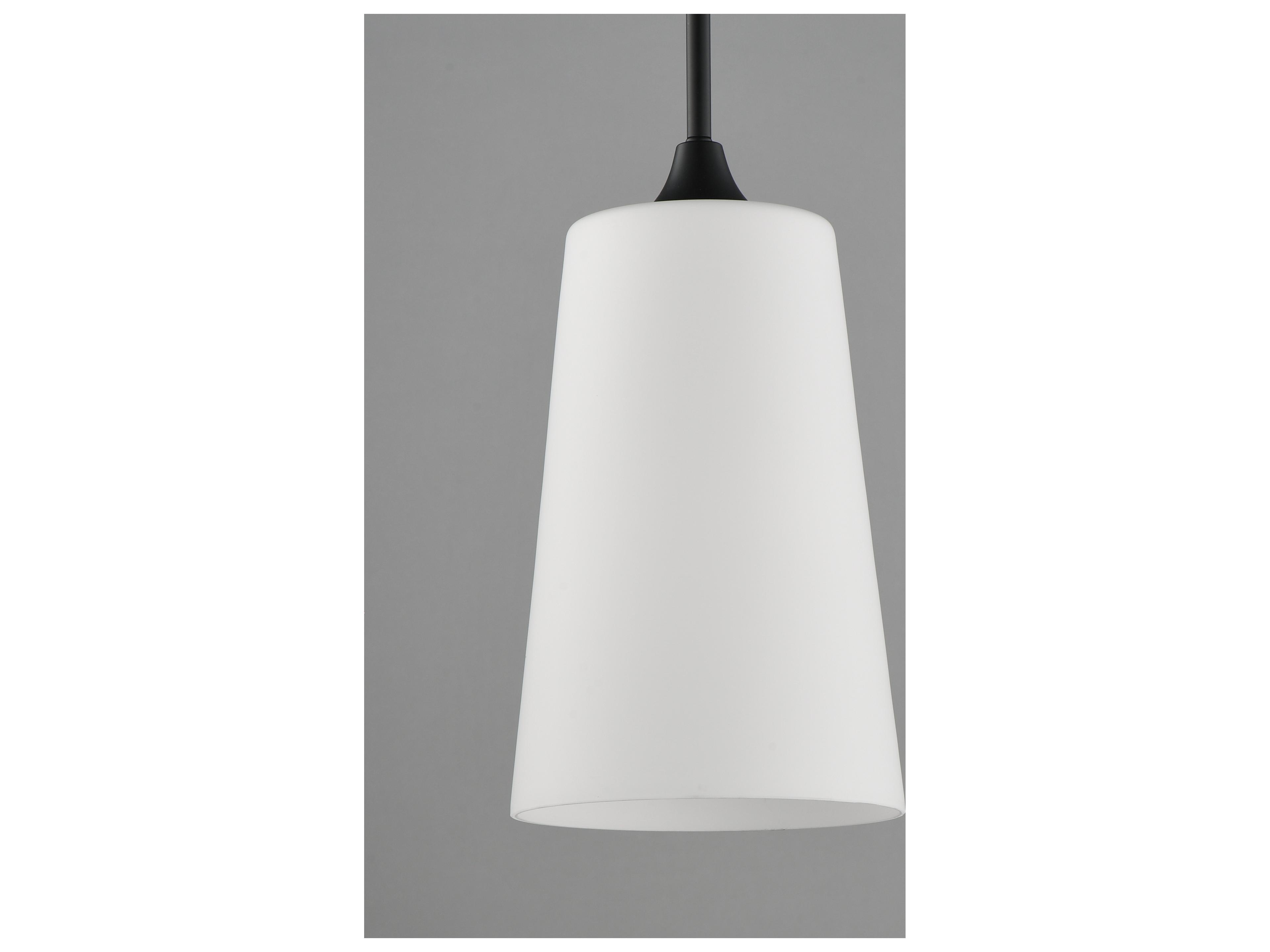 Maxim Lighting Hudson 1- Light Black Cylinder Pendant