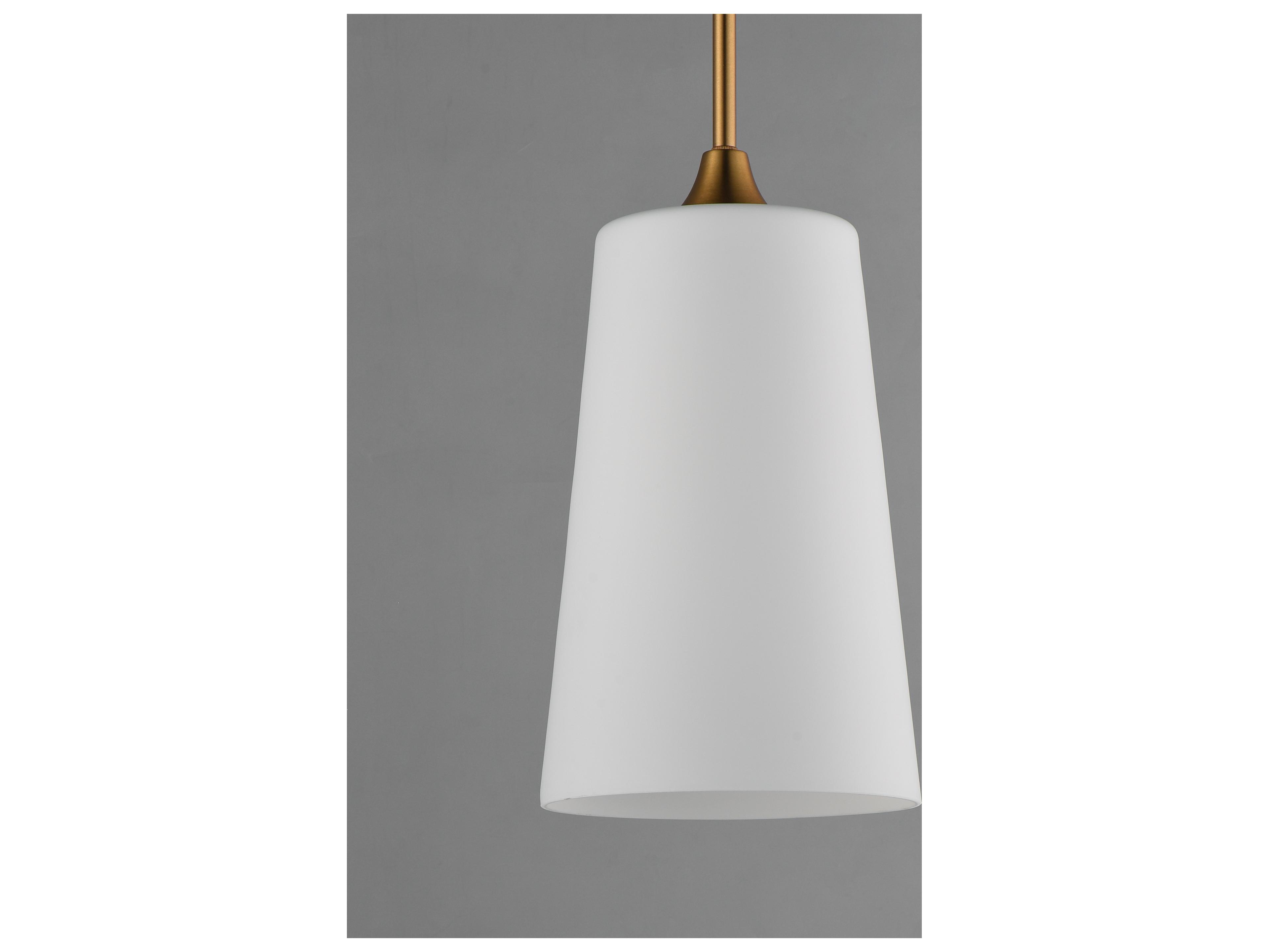 Maxim Lighting Hudson 1- Light Natural Aged Brass Cylinder Pendant