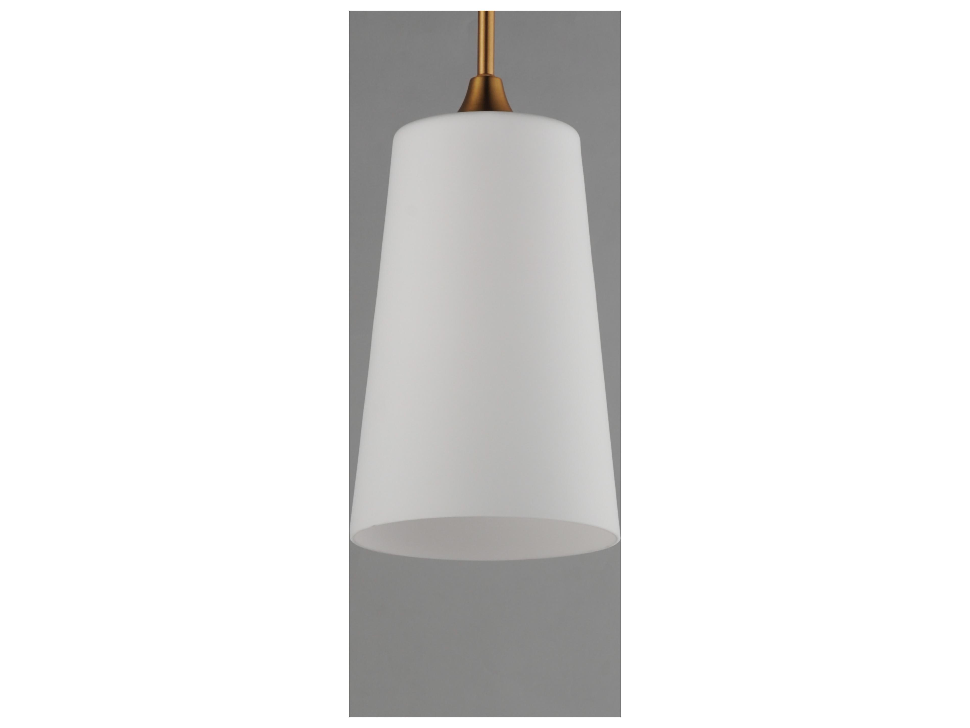 Maxim Lighting Hudson 1- Light Natural Aged Brass Cylinder Pendant