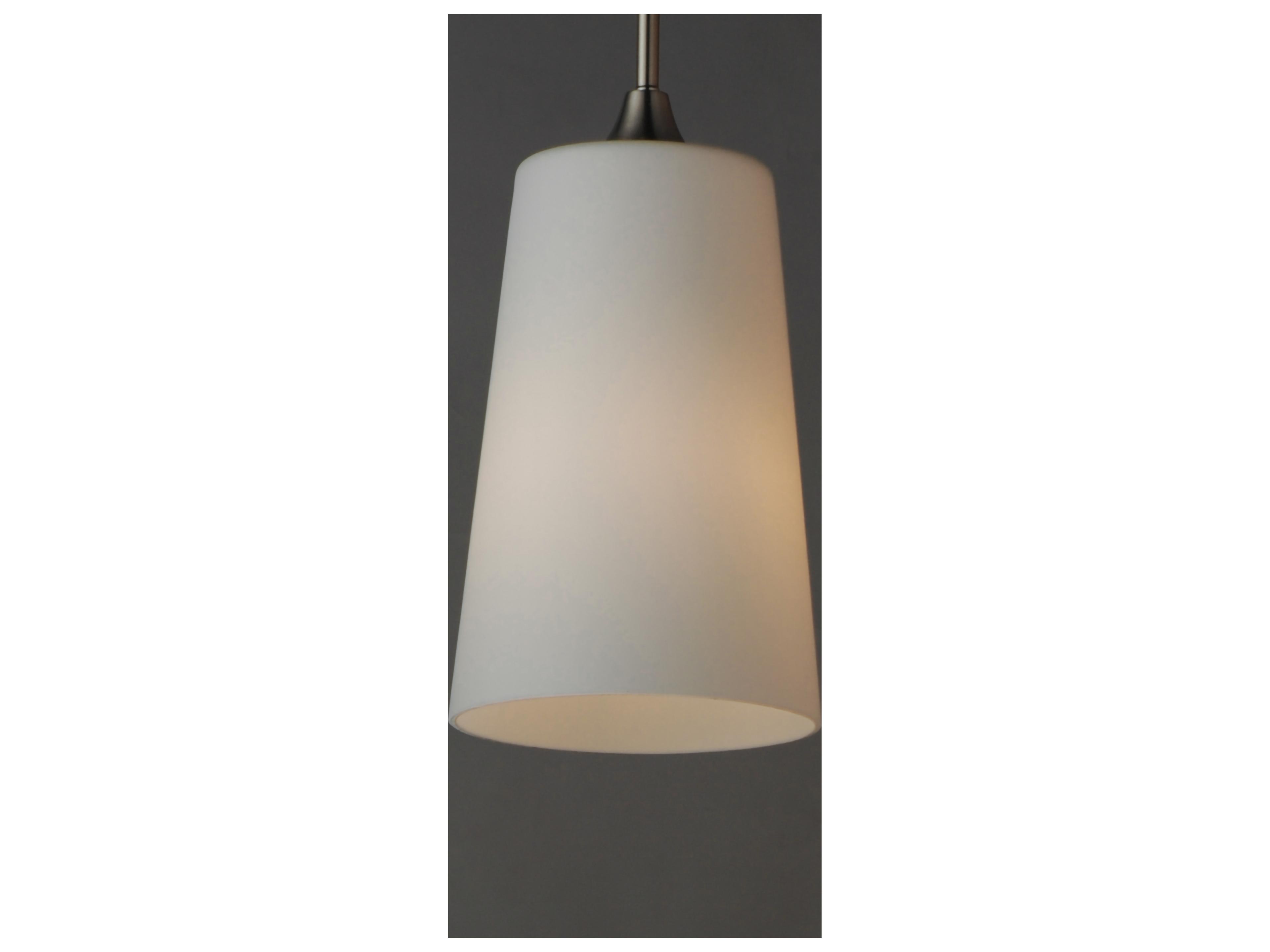 Maxim Lighting Hudson 1- Light Satin Nickel Cylinder Pendant
