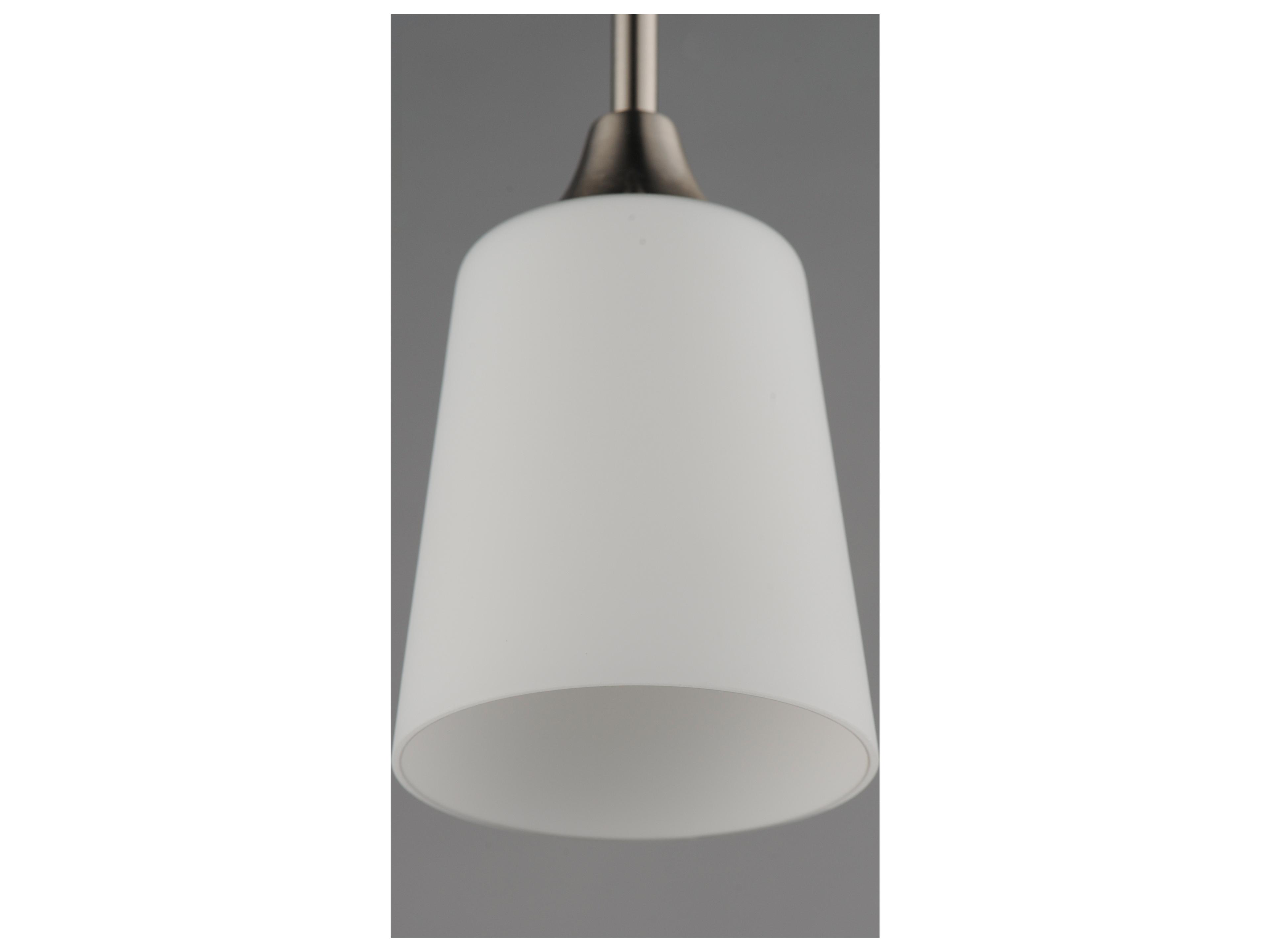 Maxim Lighting Hudson 1- Light Satin Nickel Cylinder Pendant