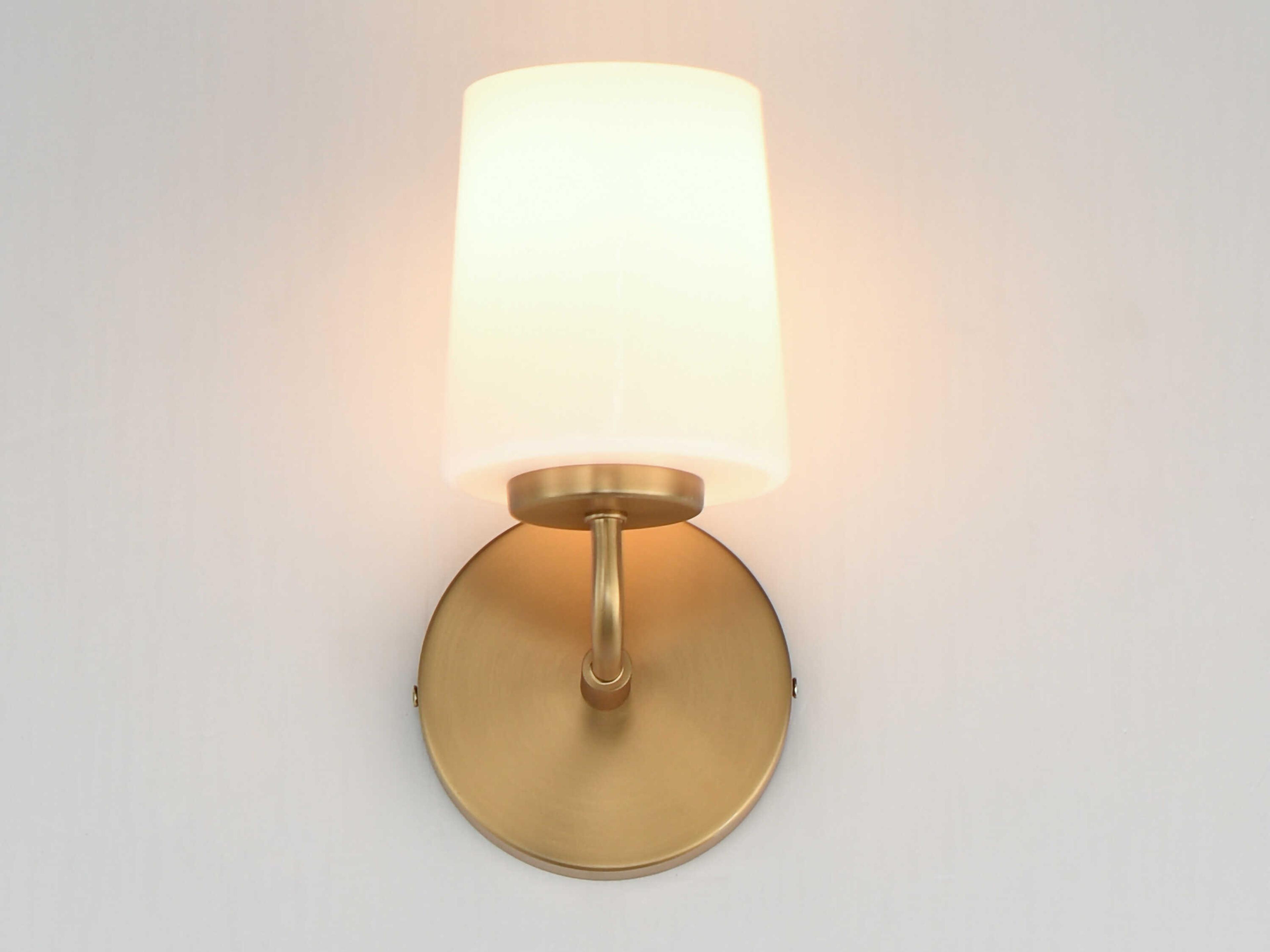 Maxim Lighting Durham 1-Light Natural Aged Brass Wall Sconce