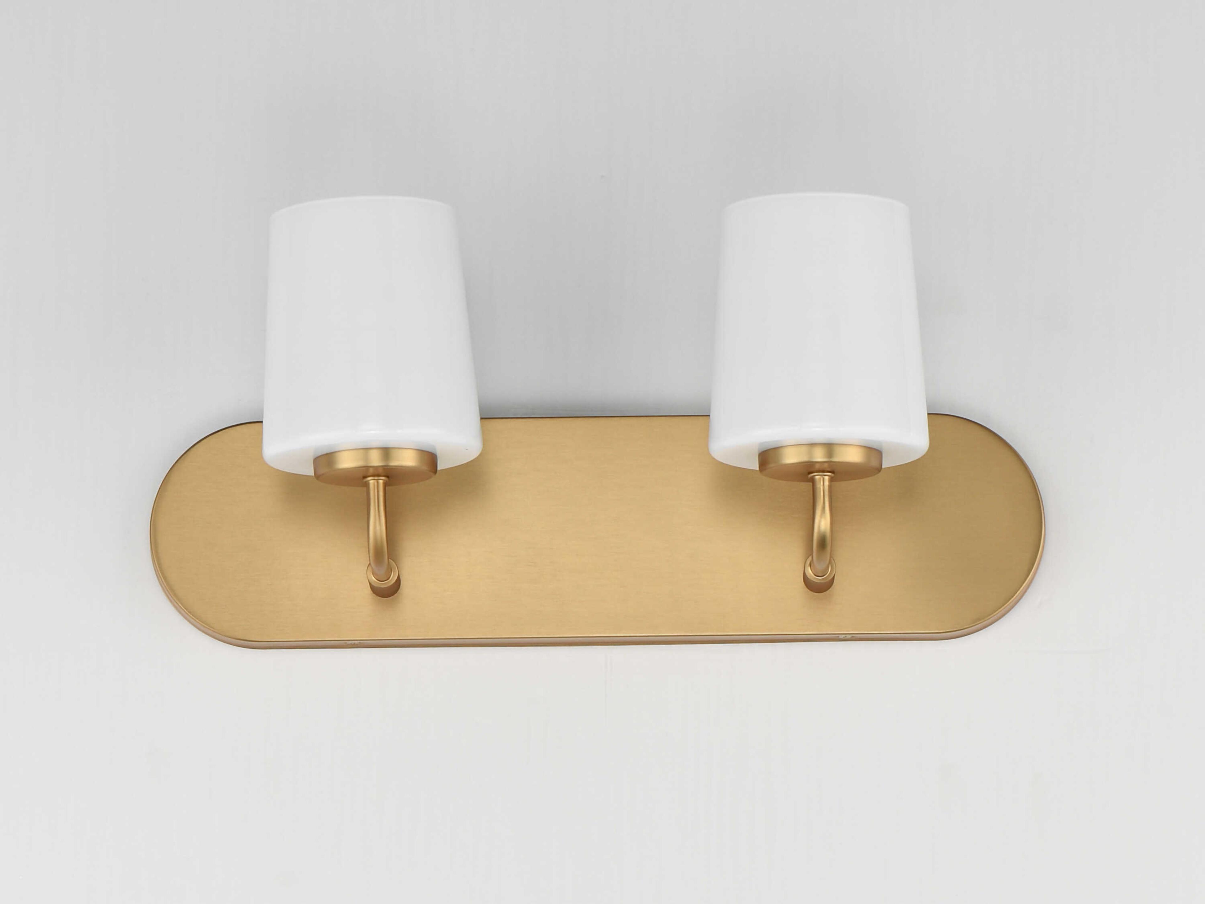 Maxim Lighting Durham 2-Light Natural Aged Brass Vanity Light
