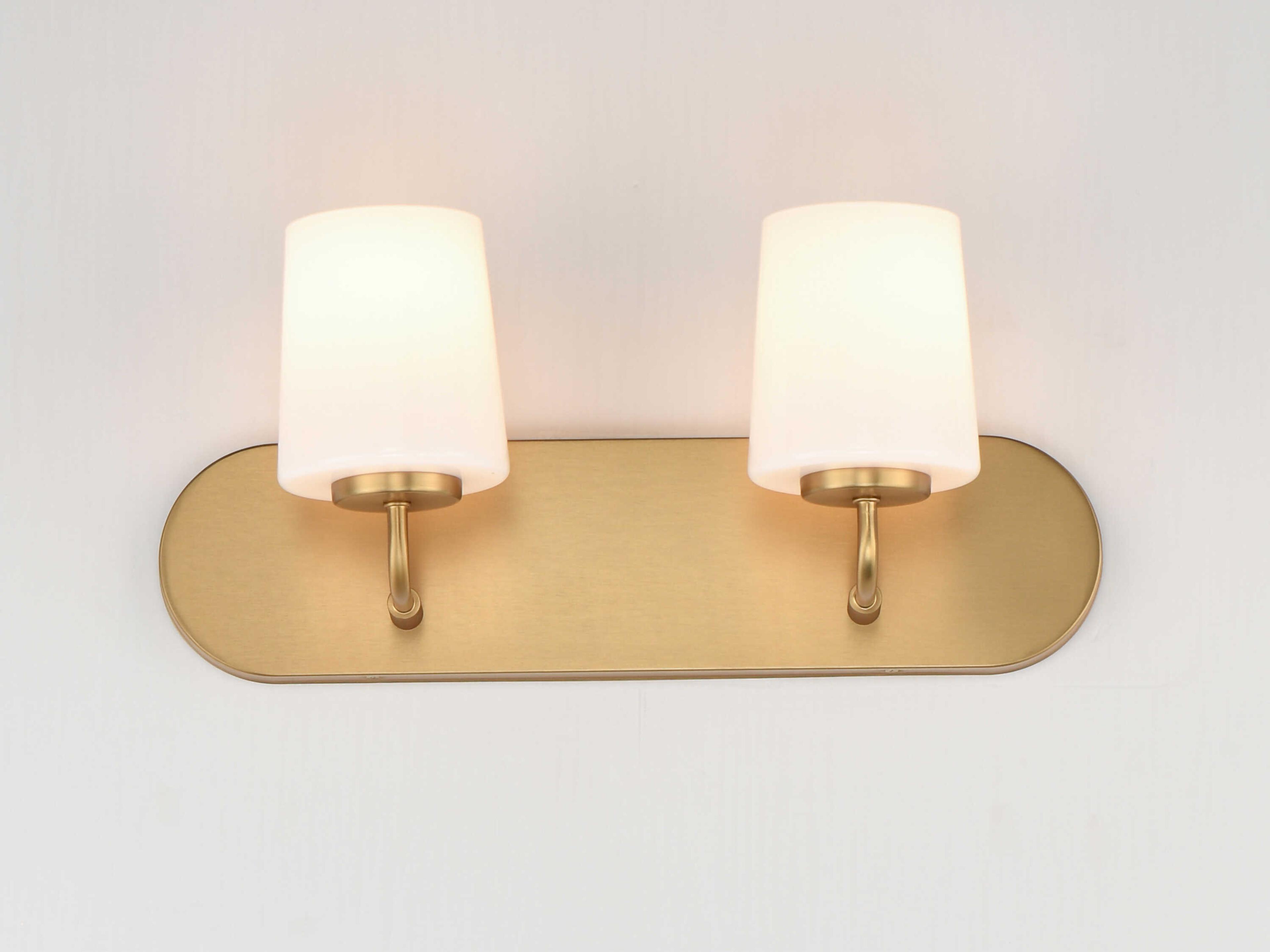 Maxim Lighting Durham 2-Light Natural Aged Brass Vanity Light