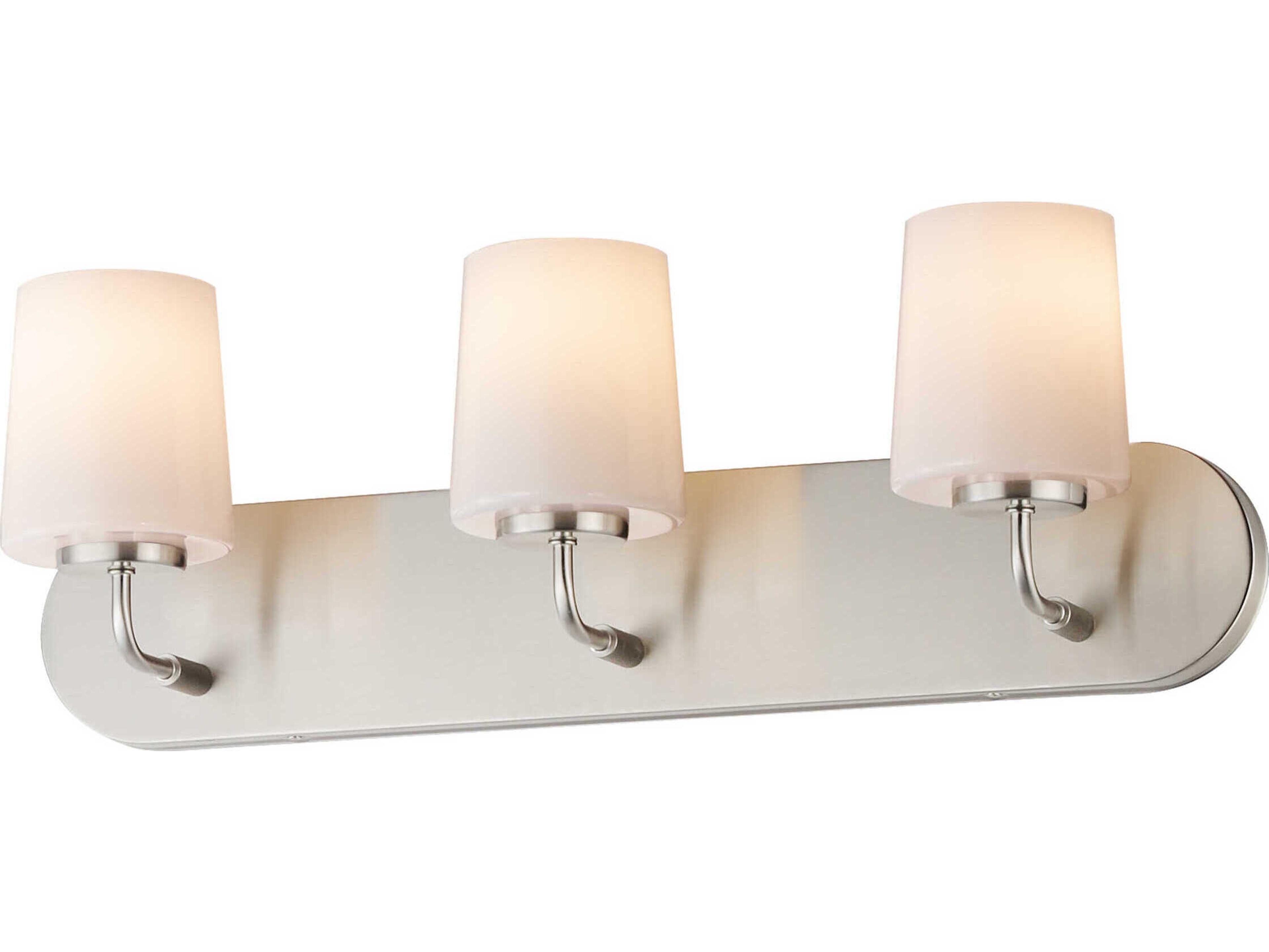 Durham 3-Light Satin Nickel Vanity Light