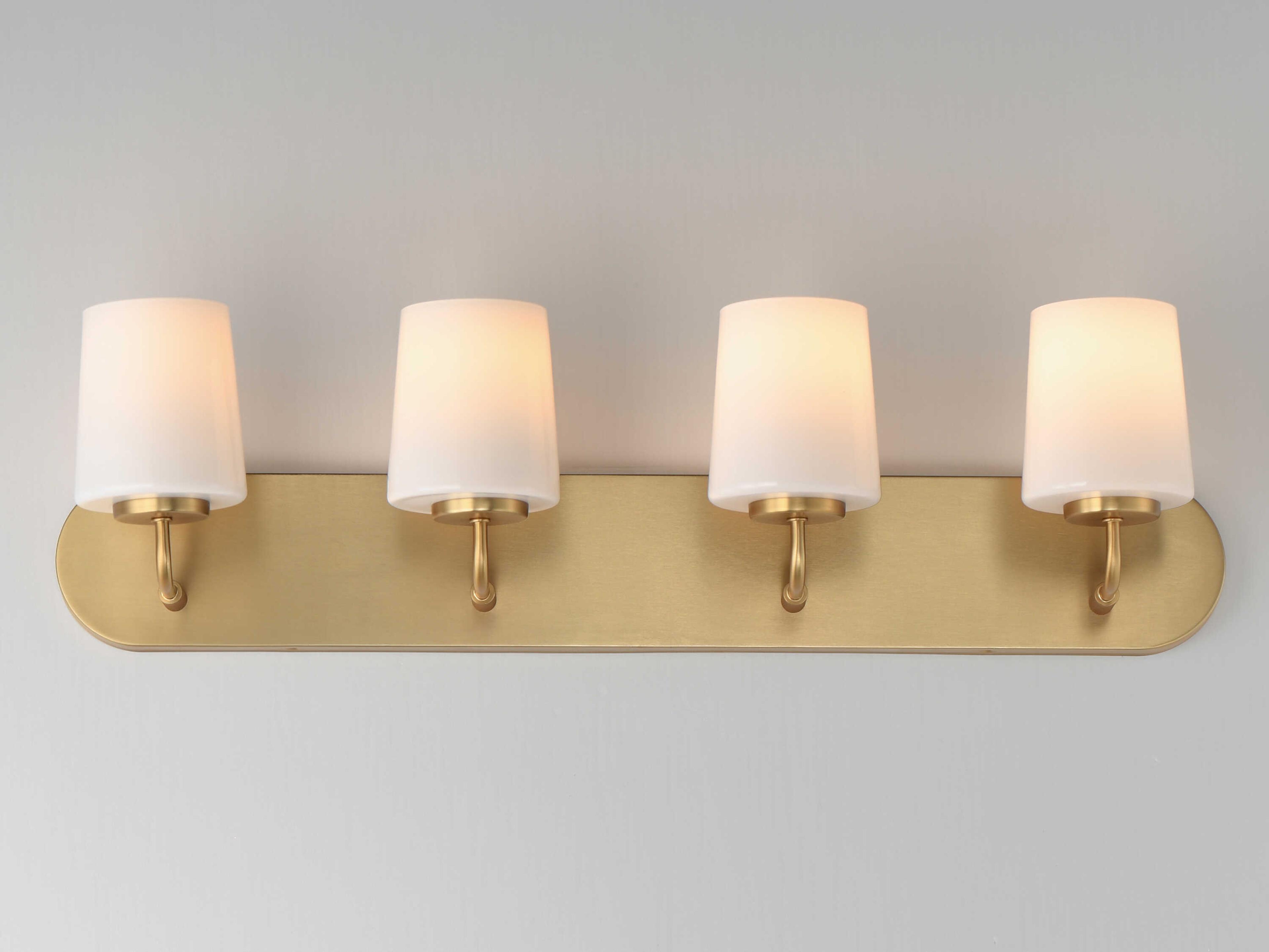 Maxim Lighting Durham 4-Light Natural Aged Brass Vanity Light