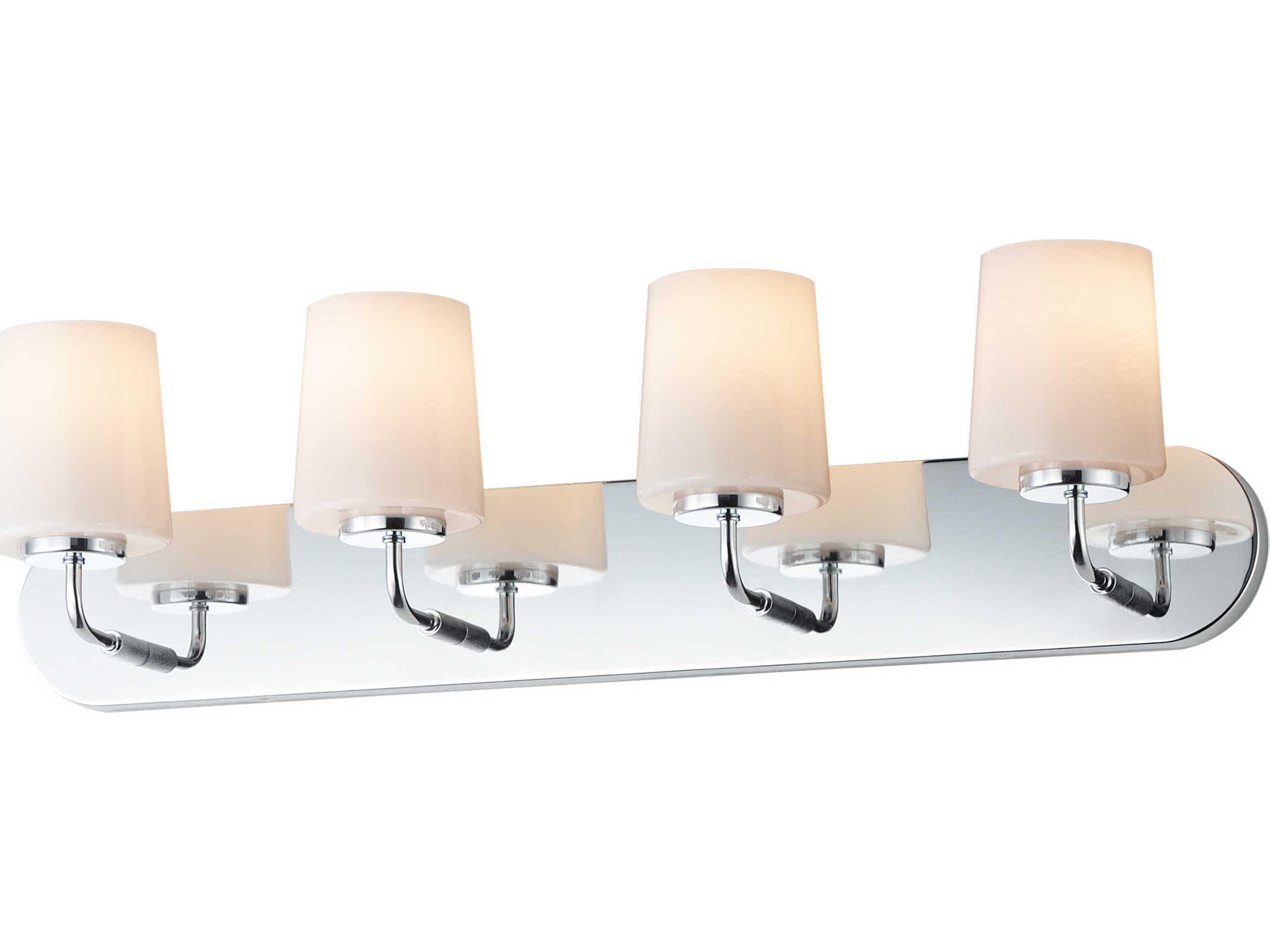 Durham 4-Light Polished Chrome Vanity Light