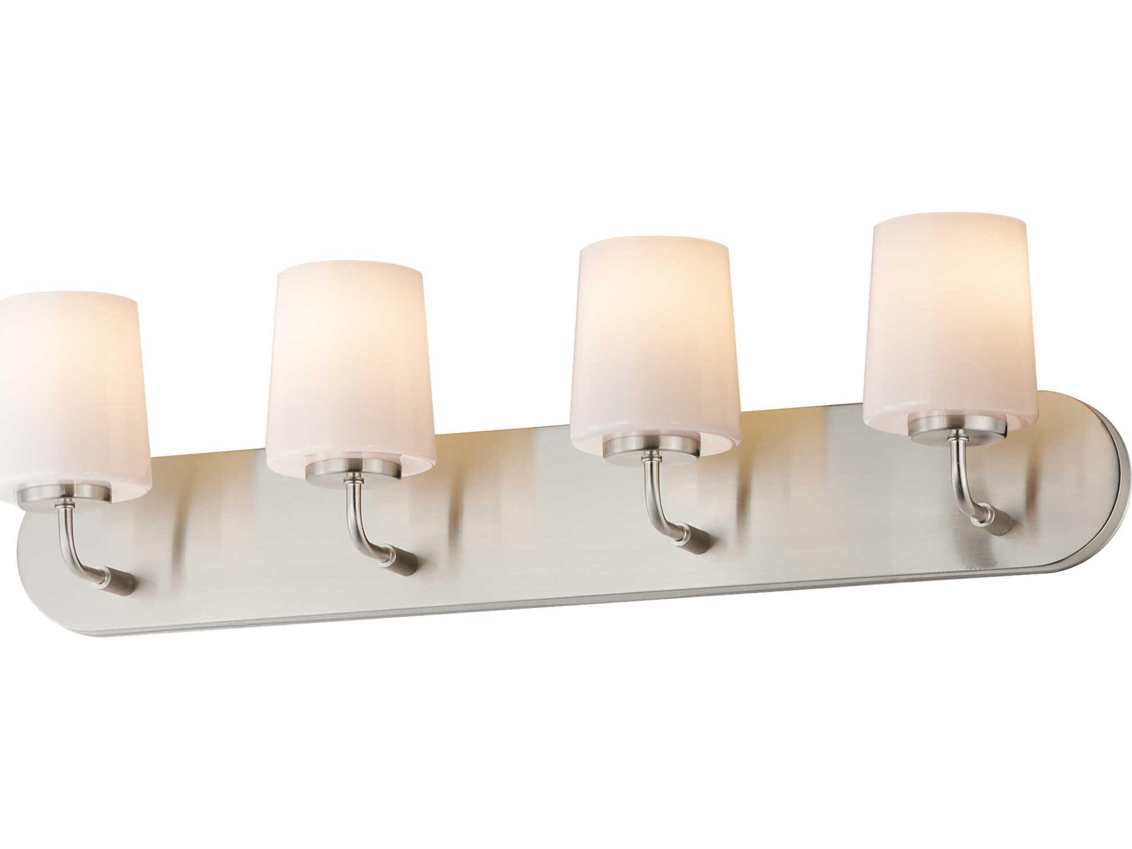Durham 4-Light Satin Nickel Vanity Light