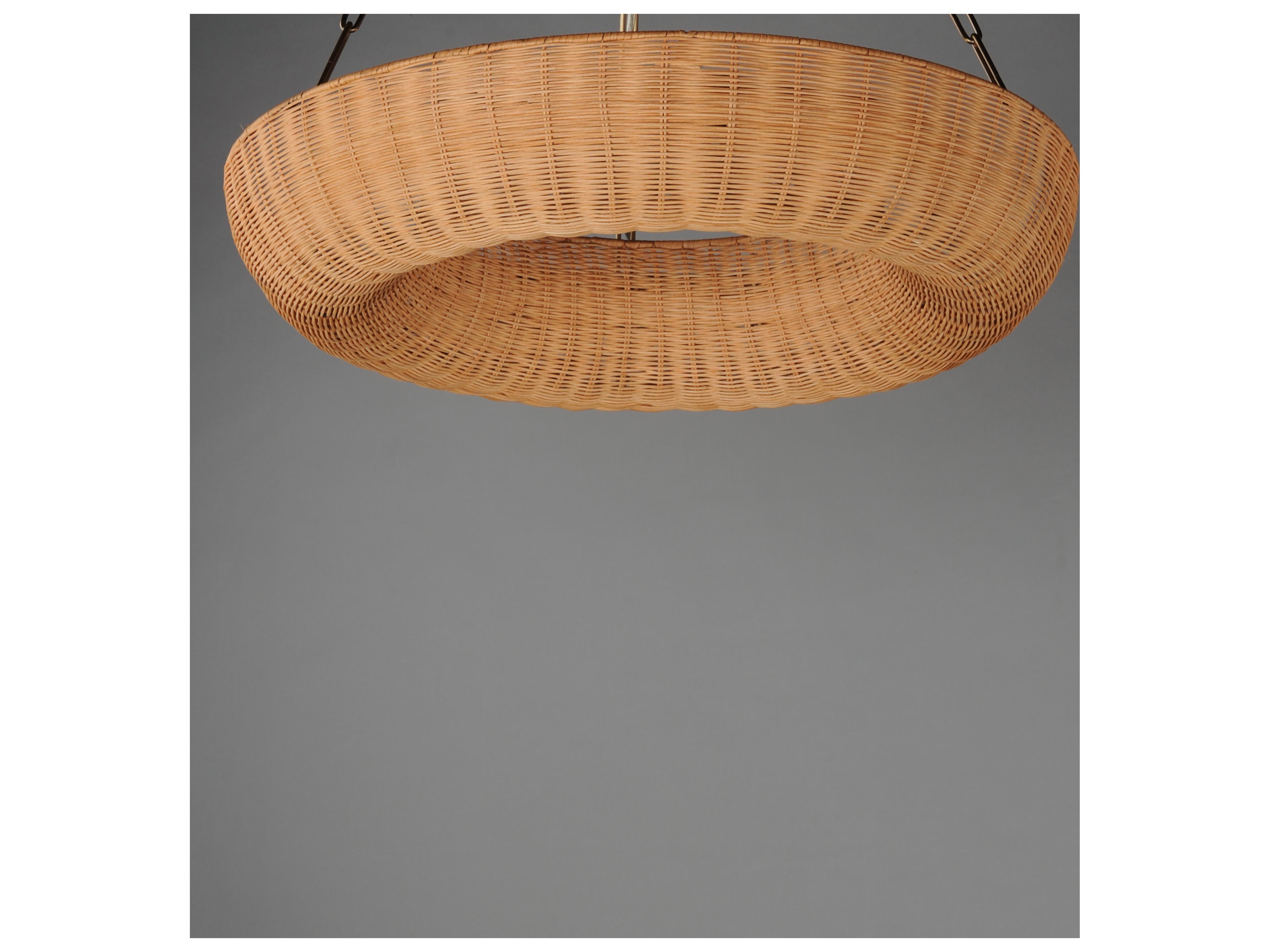Maxim Lighting Bower 5- Light Natural Aged Brass Brown Round Pendant
