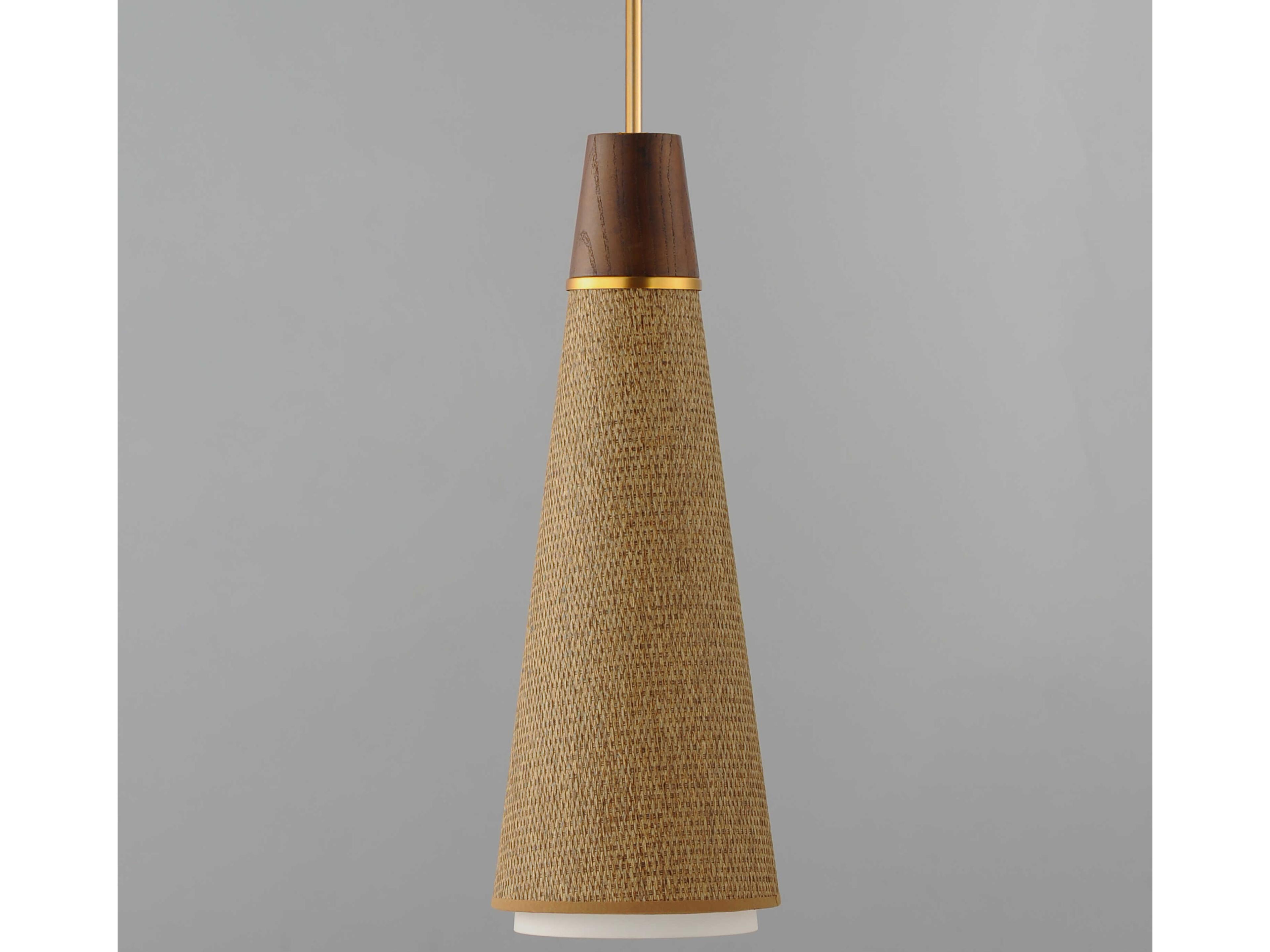 Maxim Lighting Sumatra 1-Light Natural Aged Brass Mini Pendant