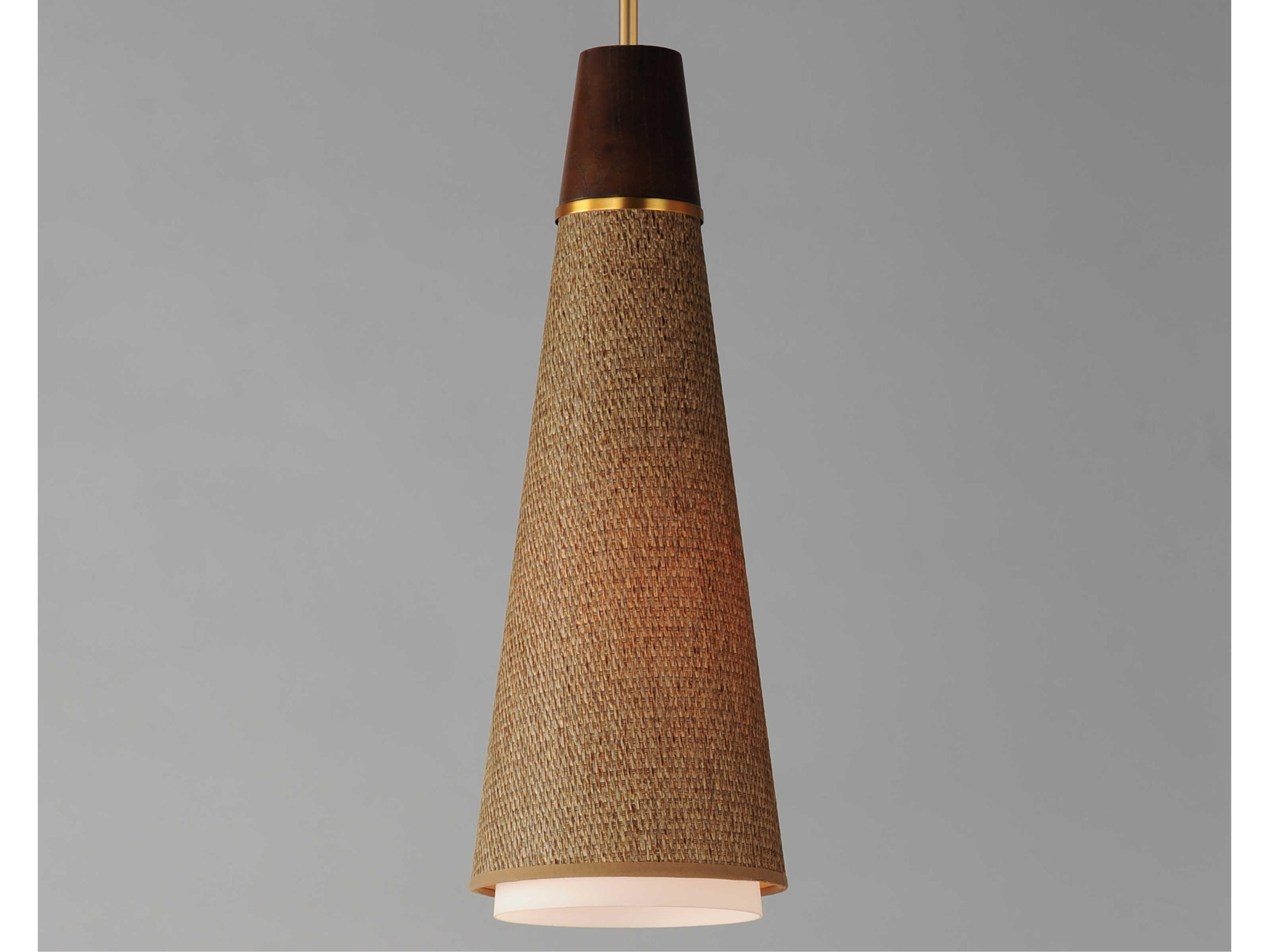 Maxim Lighting Sumatra 1-Light Natural Aged Brass Mini Pendant