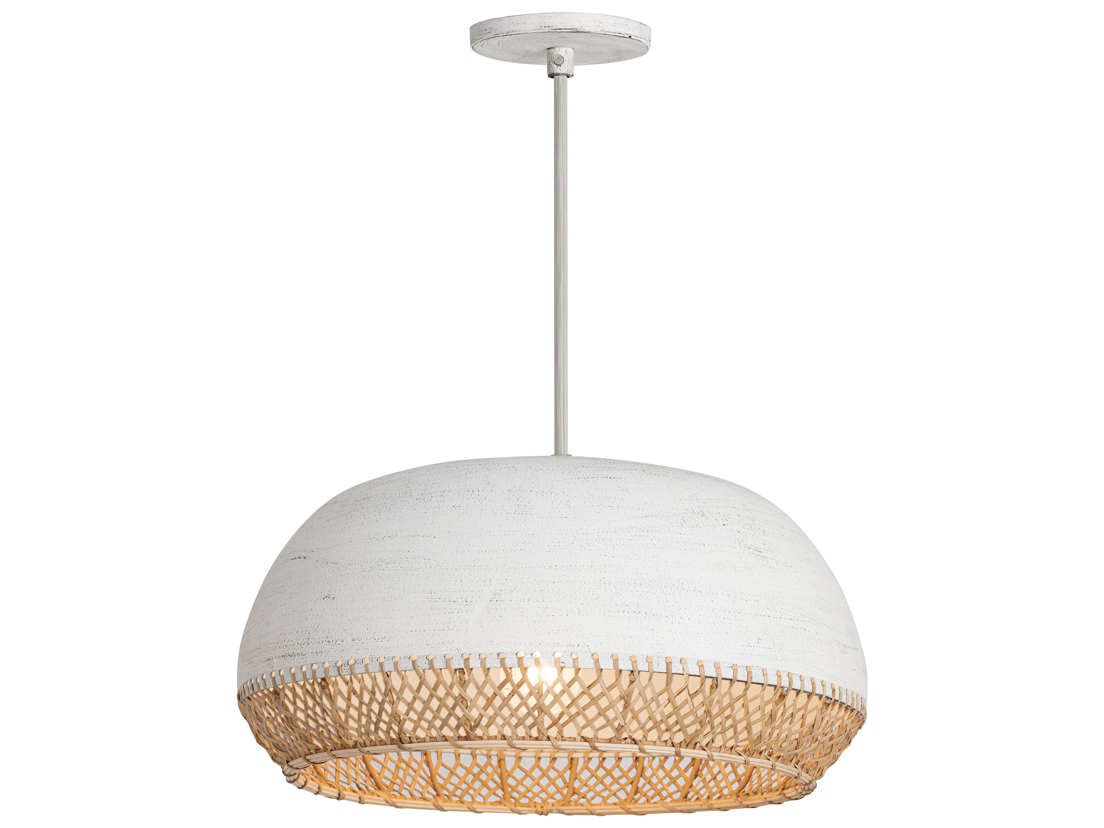 Tamba 1-Light Ivory White Pendant