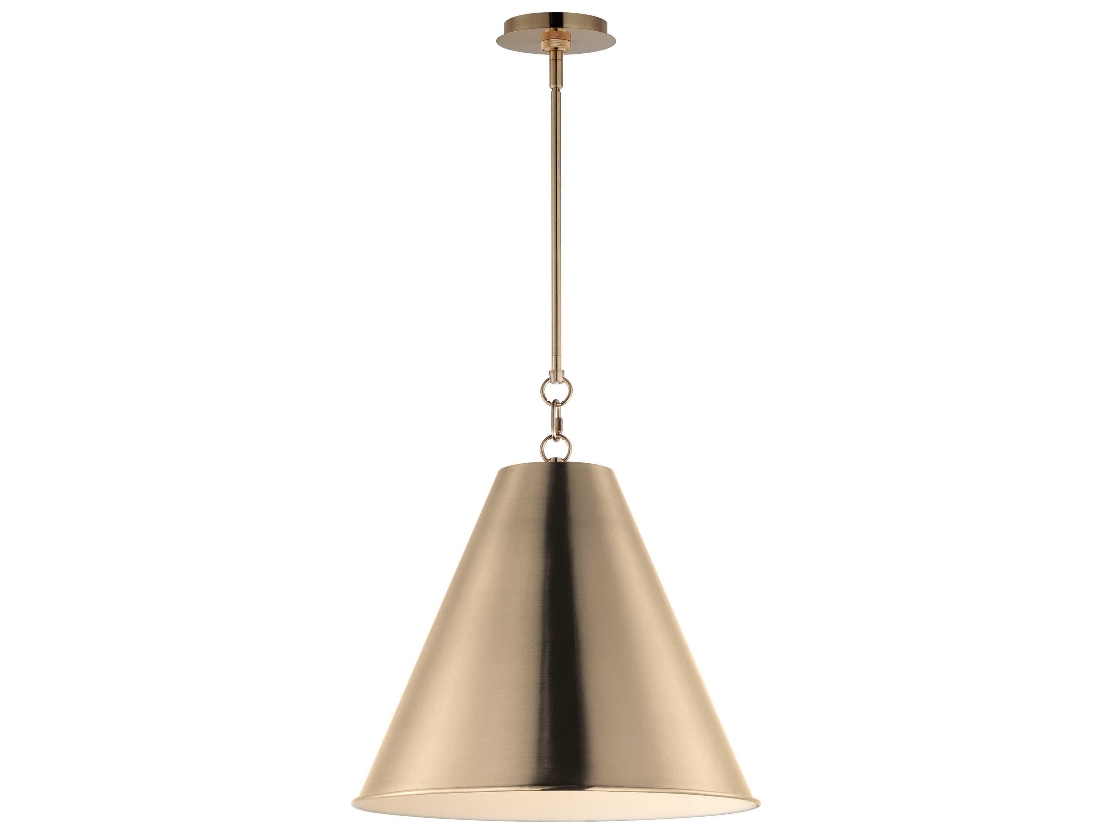 Veritas 1-Light Heritage Brass Pendant