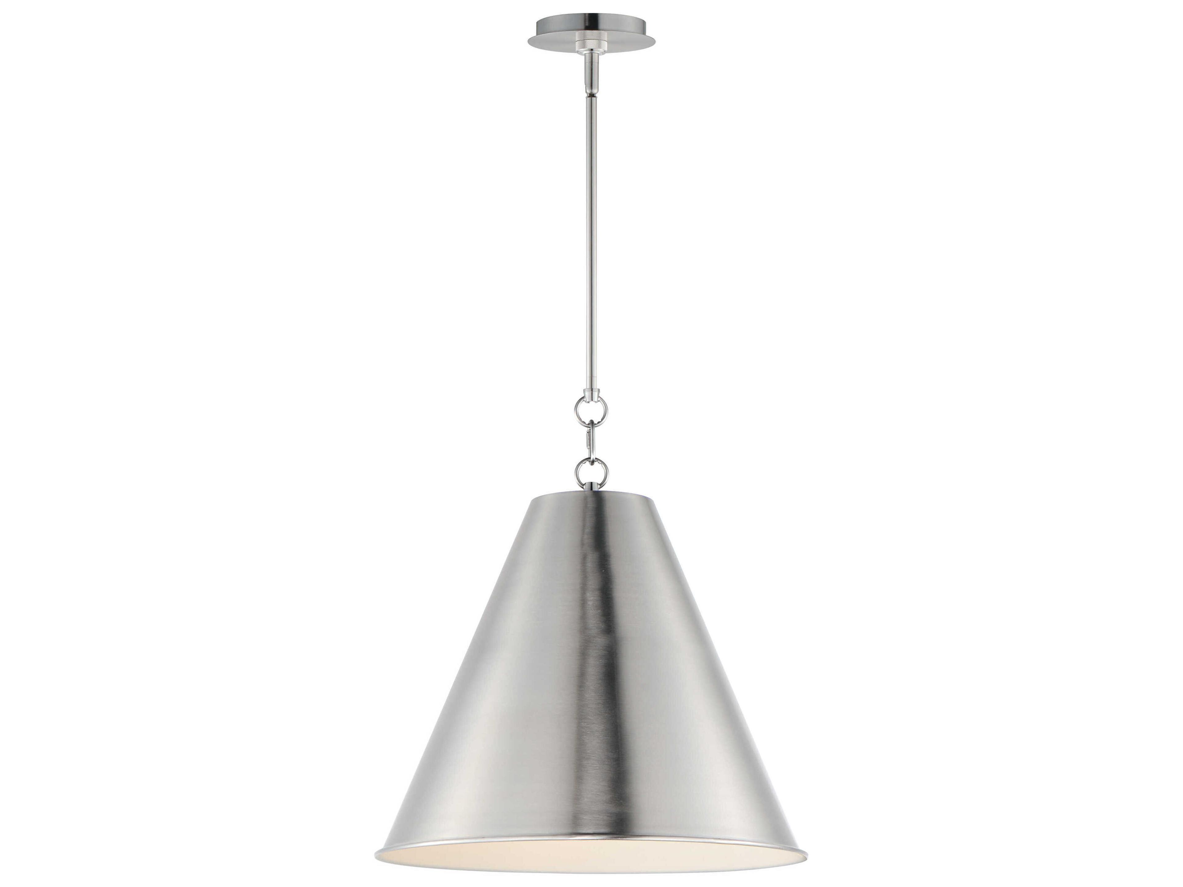 Veritas 1-Light Satin Nickel Pendant