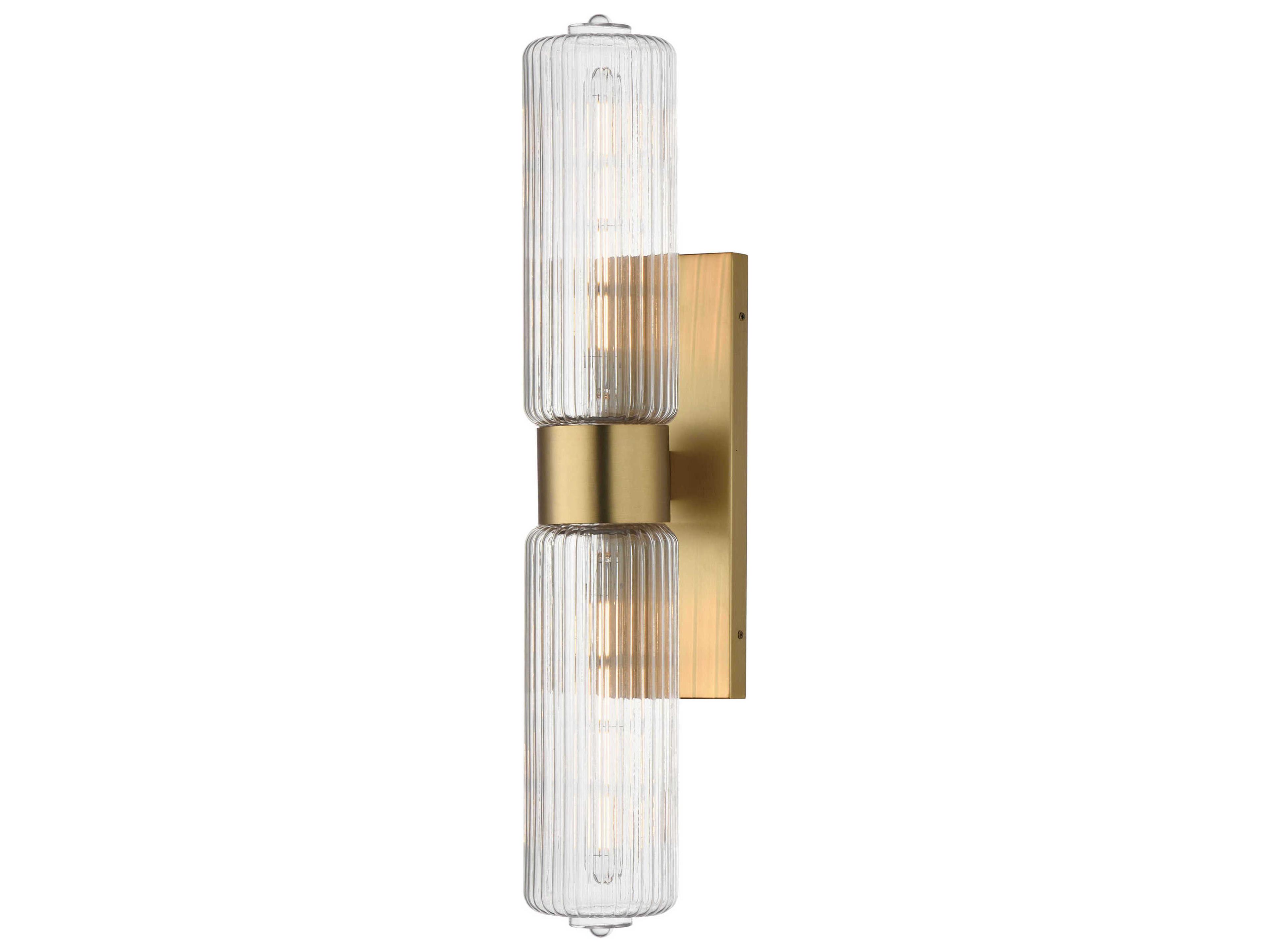 Kasbah 2-Light Satin Brass Wall Sconce